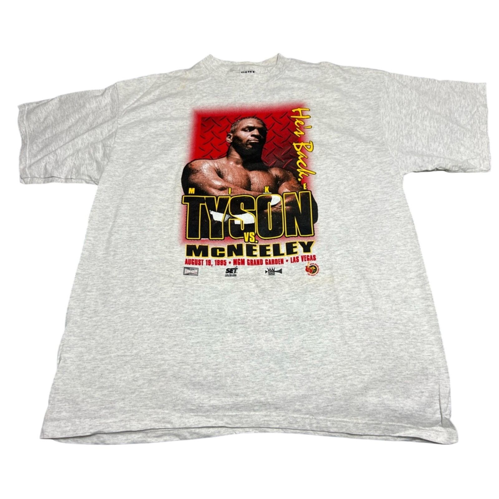 Tultex RARE VINTAGE 90s Mike Tyson vs McNeeley MGM Promo Tee - NWOT Size US XXL / EU 58 / 5 - 1 Thumbnail