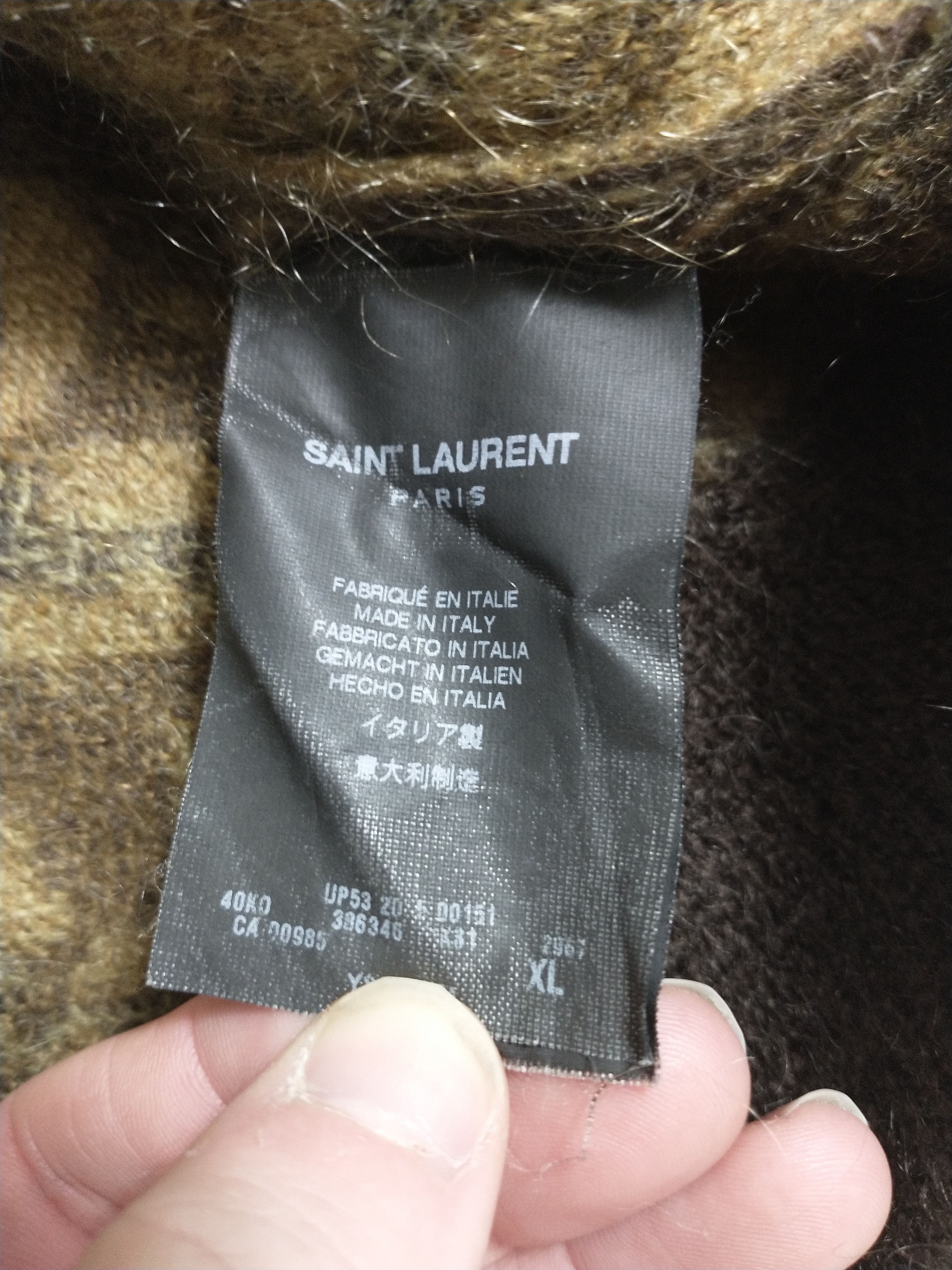 Hedi Slimane × Saint Laurent Paris FW15 Leopard Knit Sweater XL Size US XL / EU 56 / 4 - 5 Thumbnail