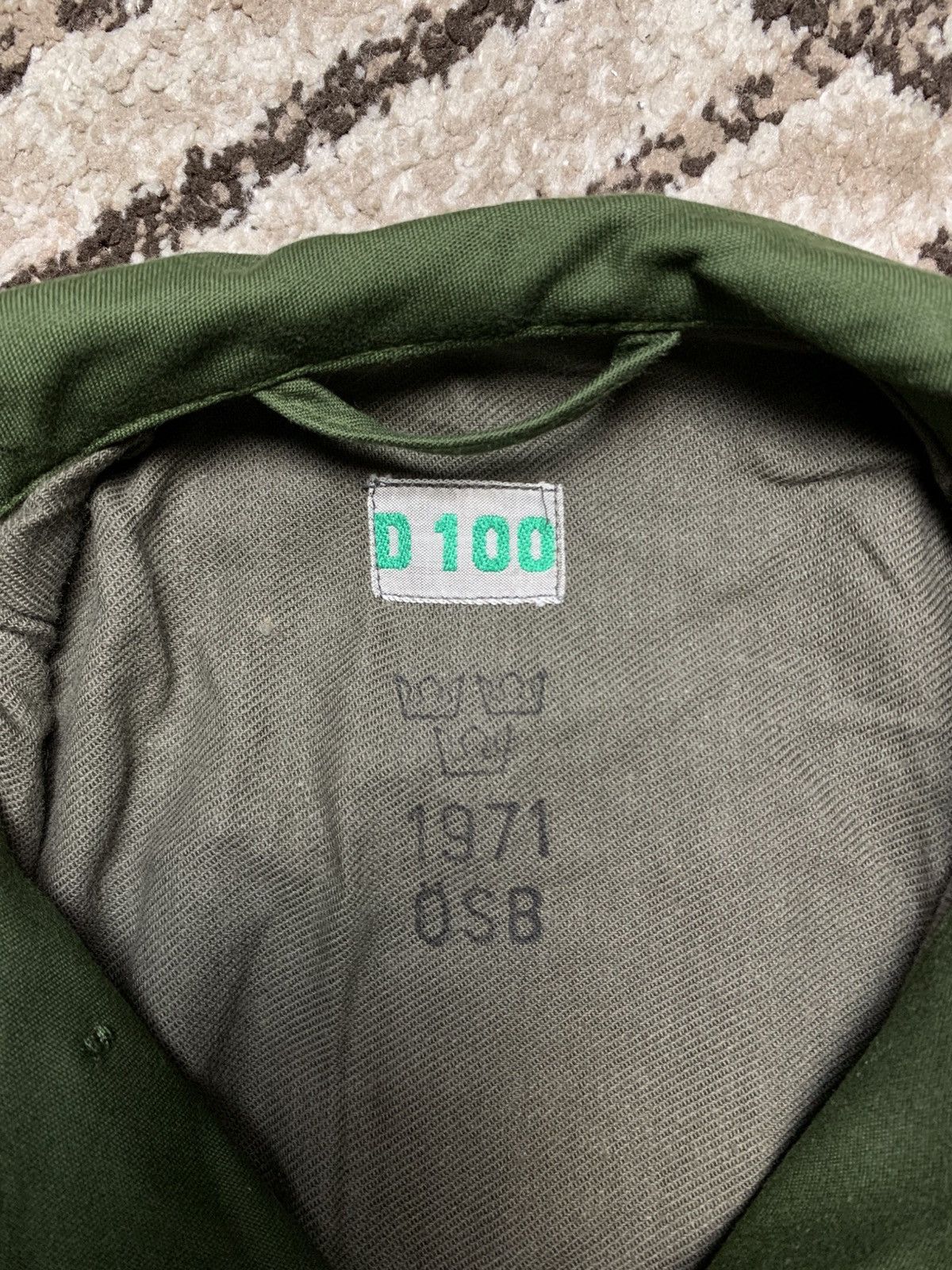 Vintage Vintage Sweden D100 Army Military jacket Size US M / EU 48-50 / 2 - 7 Thumbnail