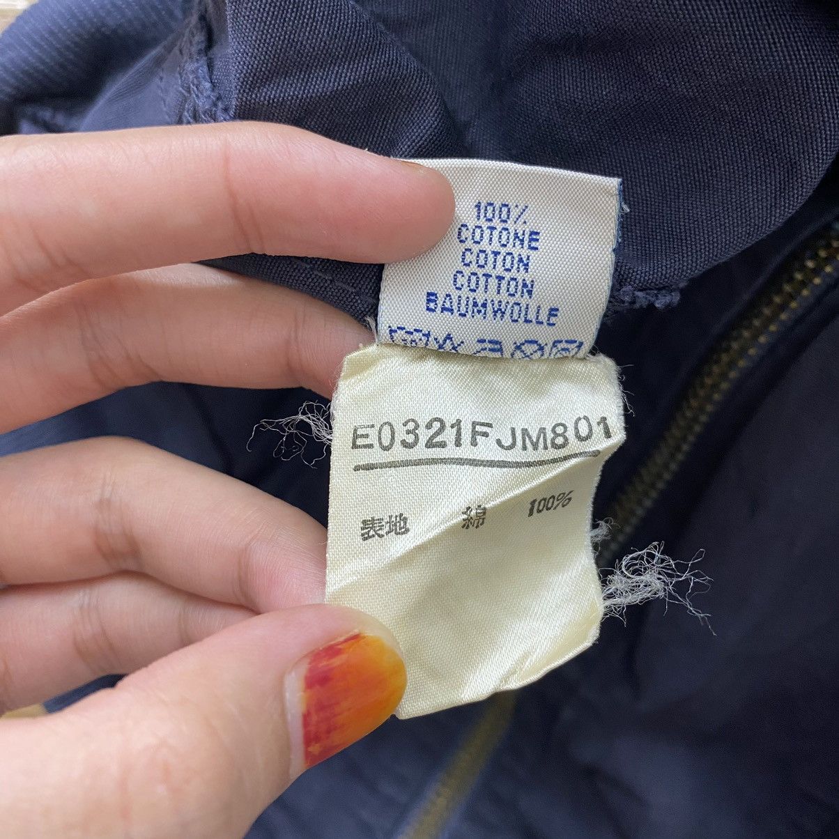 Japanese Brand RIVET Japanese Brand Trade Mark Brand Logo Print Navy Bomber Size US L / EU 52-54 / 3 - 6 Thumbnail