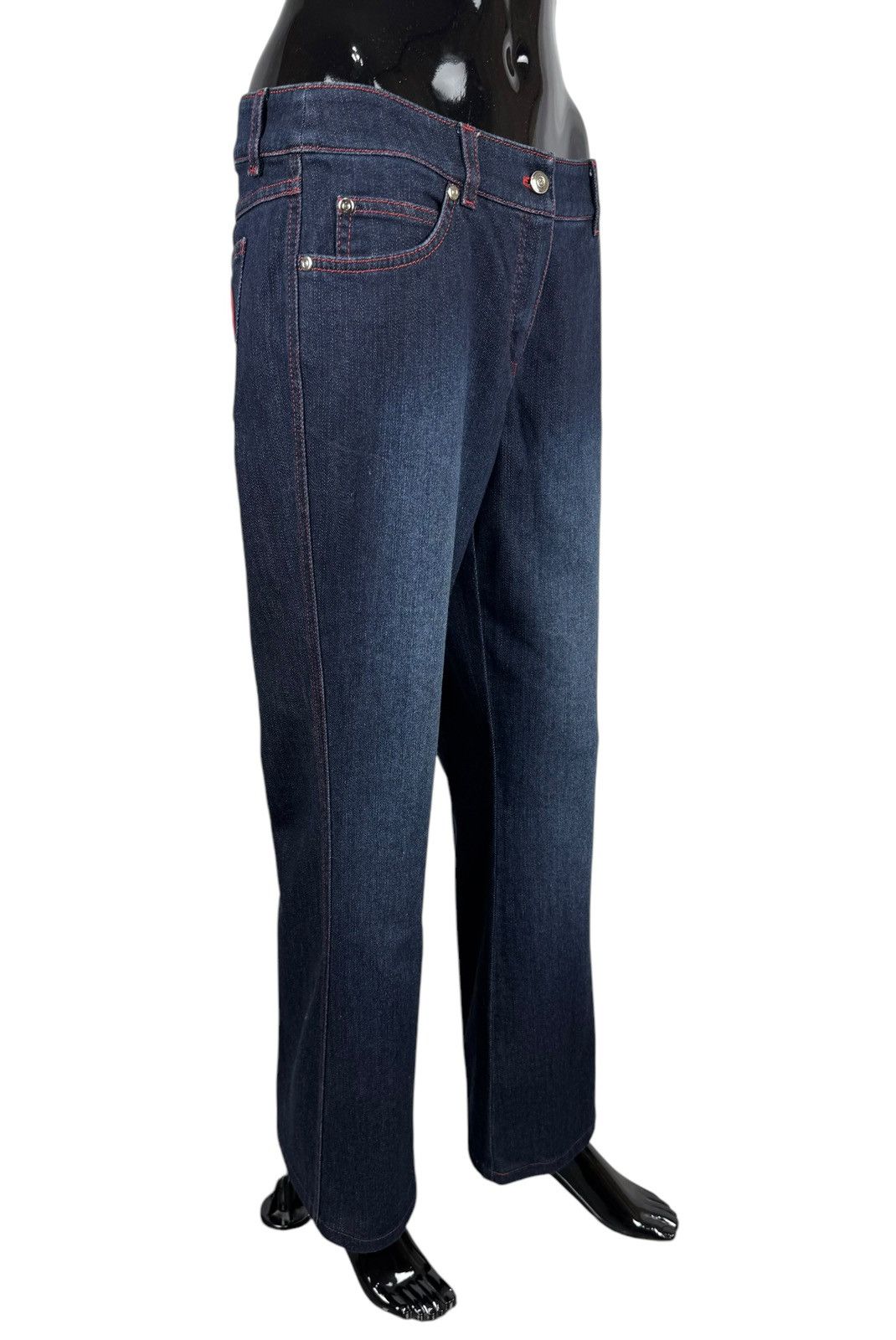 Escada Escada Flared Jeans Embroidered Logo size DE38 IT44 Size 30" / US 8 / IT 44 - 7 Thumbnail