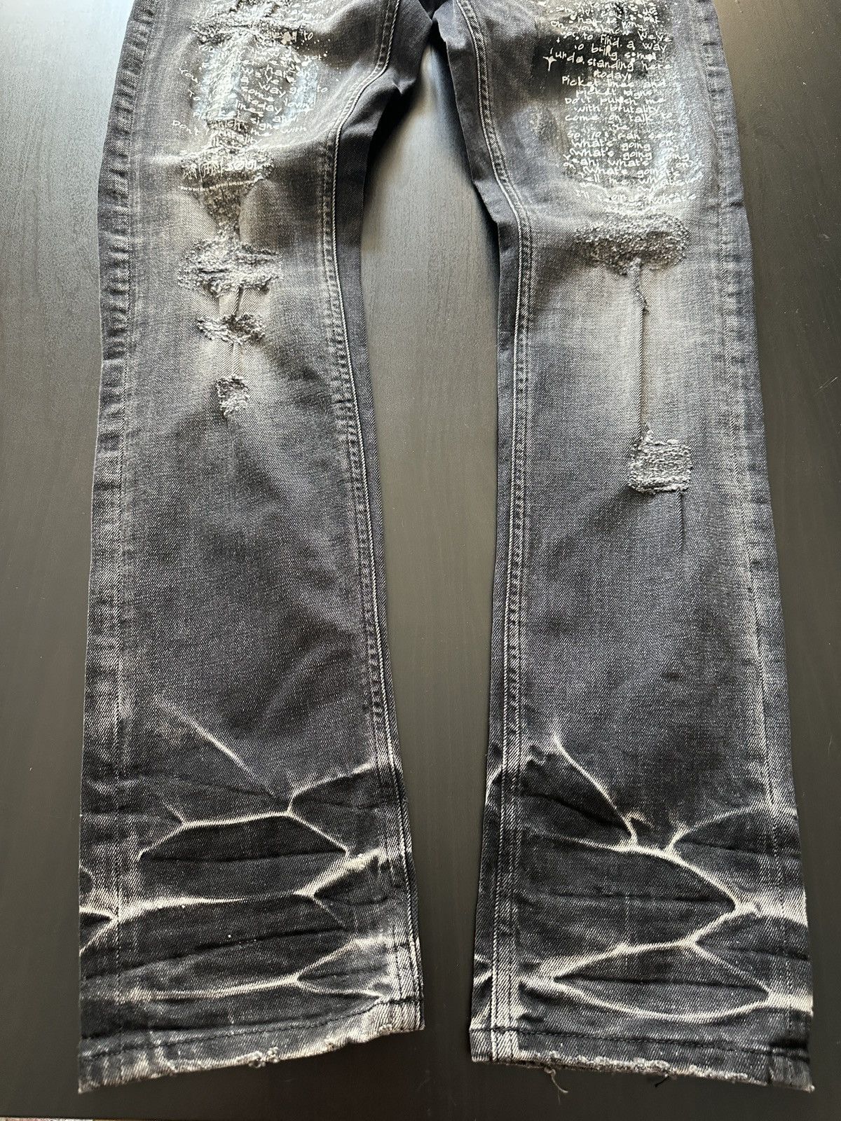 Prps PRPS “SOUL / Marvin Gaye Inspired” Distressed– Black W32 Size US 32 / EU 48 - 2 Thumbnail