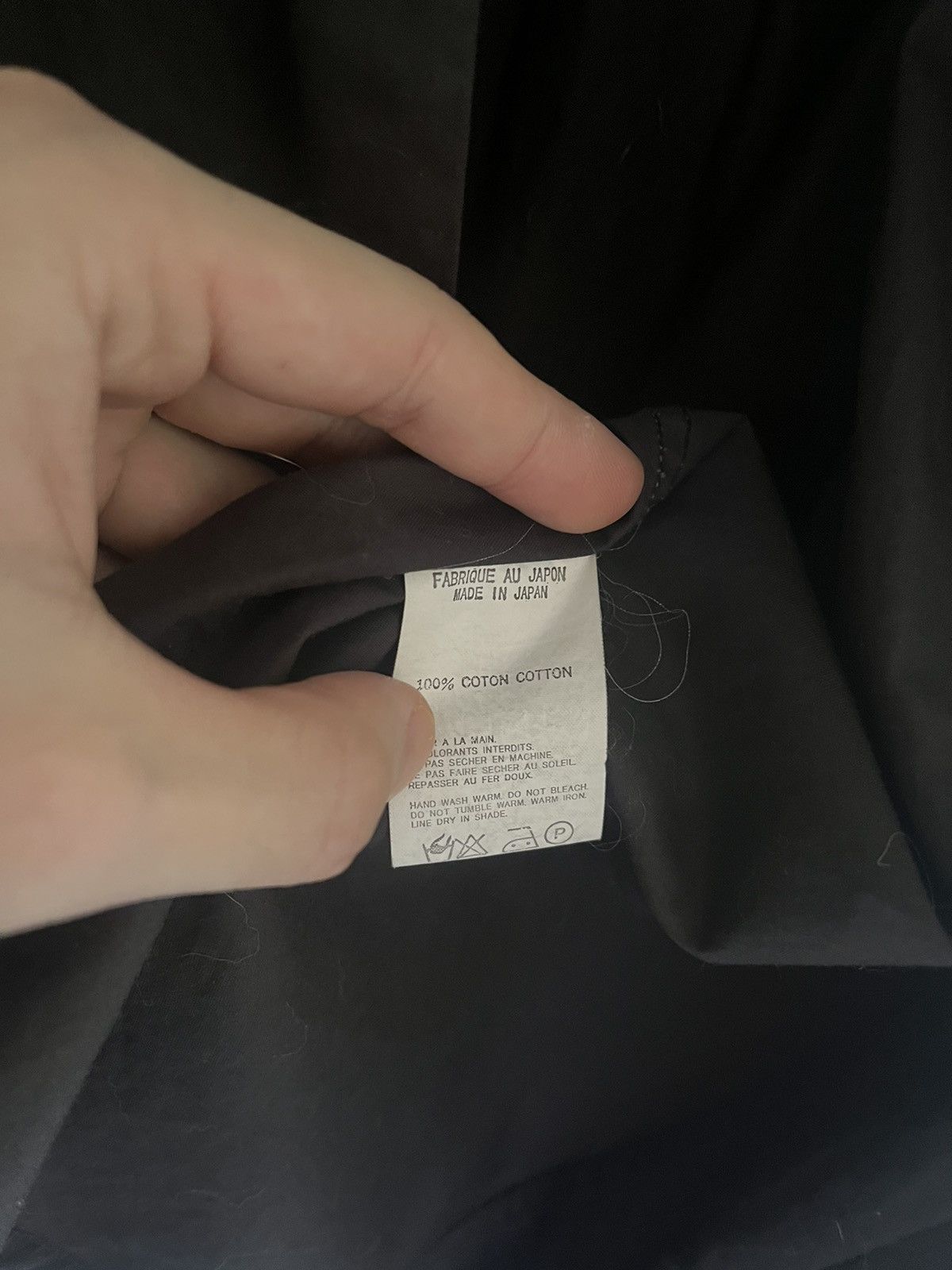 Yohji Yamamoto Ys for men Black Cotton Shirt Size US M / EU 48-50 / 2 - 5 Thumbnail