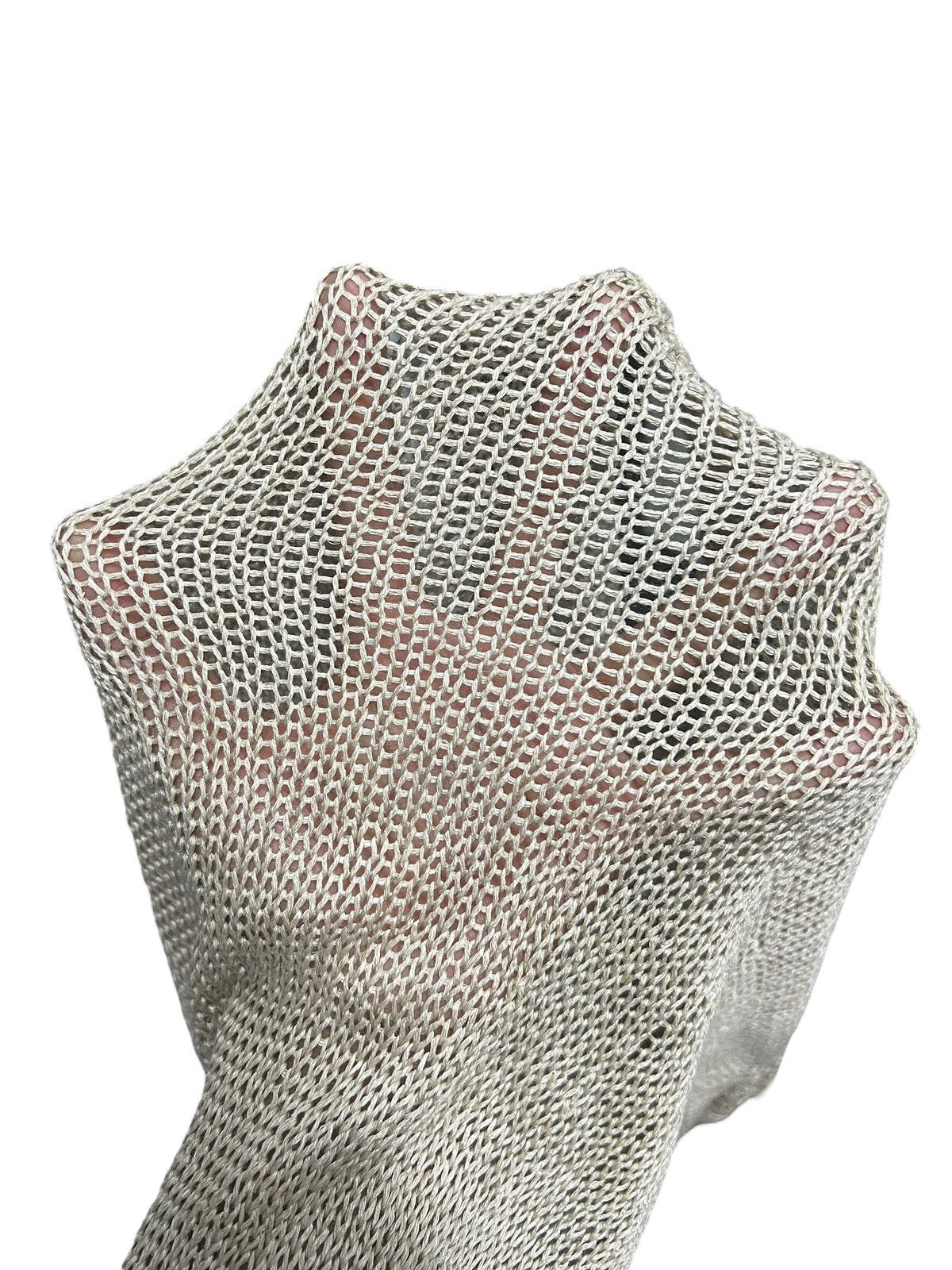 Comme des Garcons 1990 Comme Des Garçons Silk/ Linen Mesh Knit Sweater Size US M / EU 48-50 / 2 - 3 Thumbnail