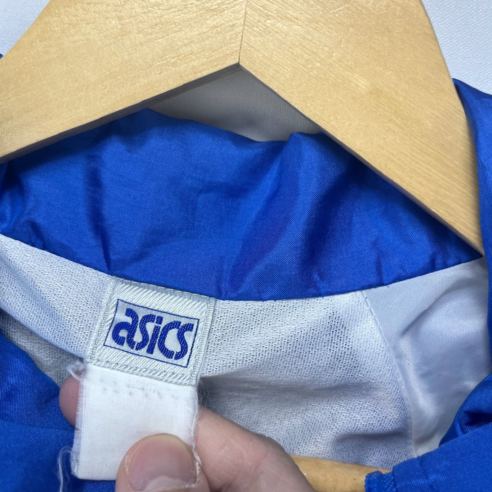 Asics VINTAGE 90s ASICS Jacket Windbreaker Small Blue Mens Size US S / EU 44-46 / 1 - 5 Thumbnail