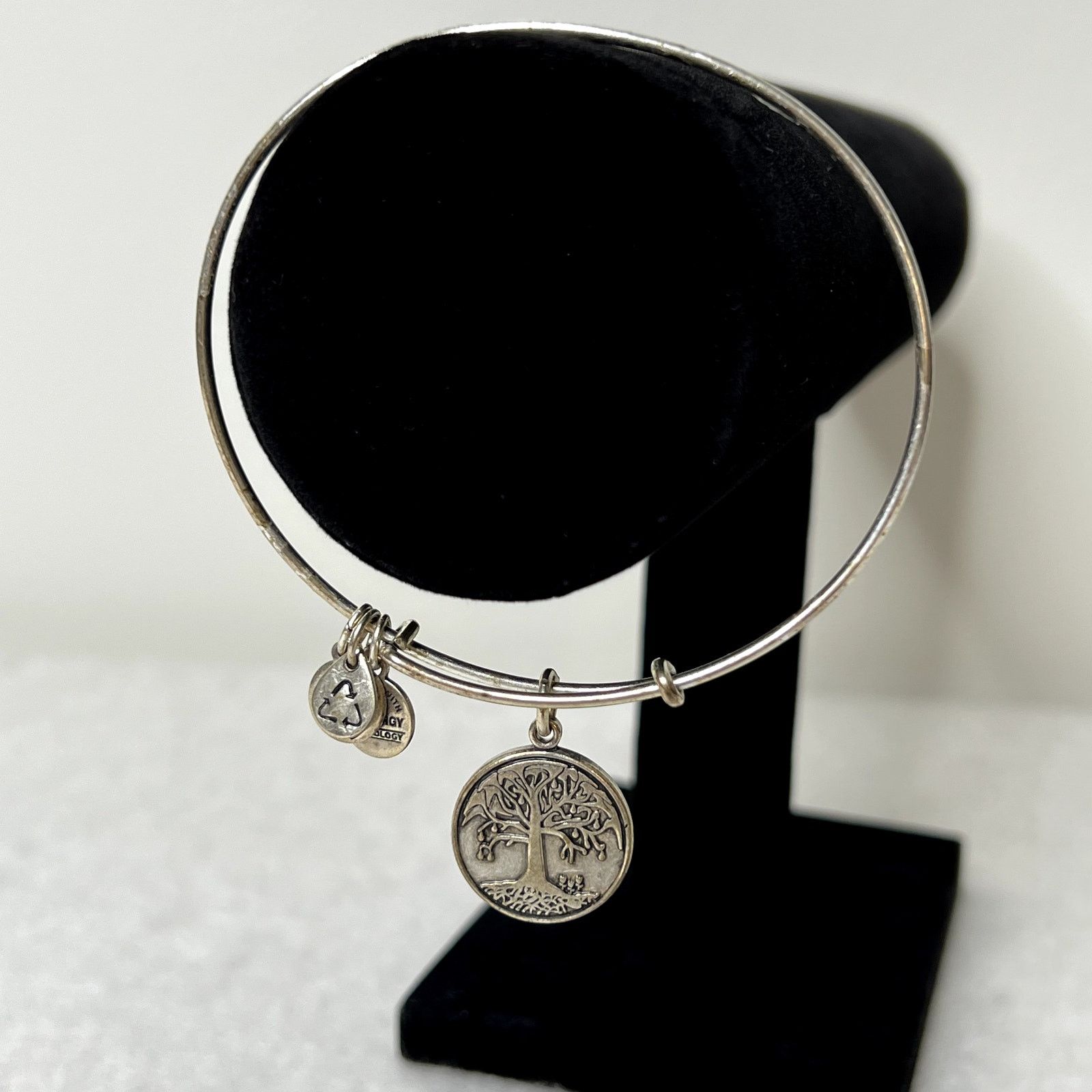Other Alex and Ani Silver Tree of Life Charm Bangle Bracelet Size ONE SIZE - 4 Thumbnail