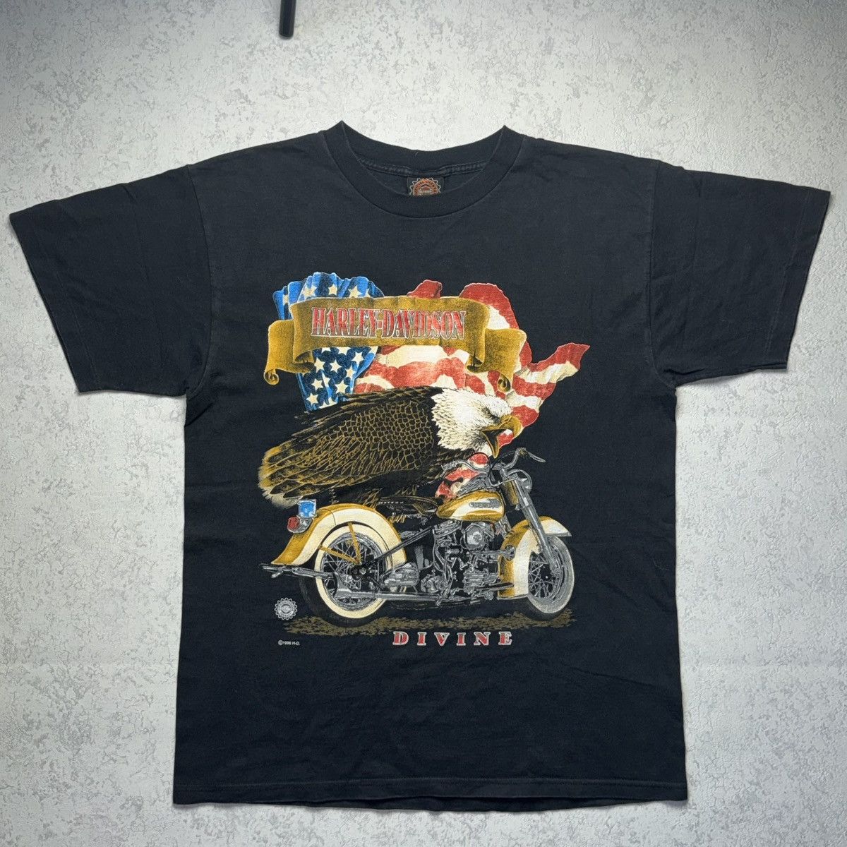 Harley Davidson Vintage Harley Davidson 1996 90s Tee Size US L / EU 52-54 / 3 - 1 Thumbnail