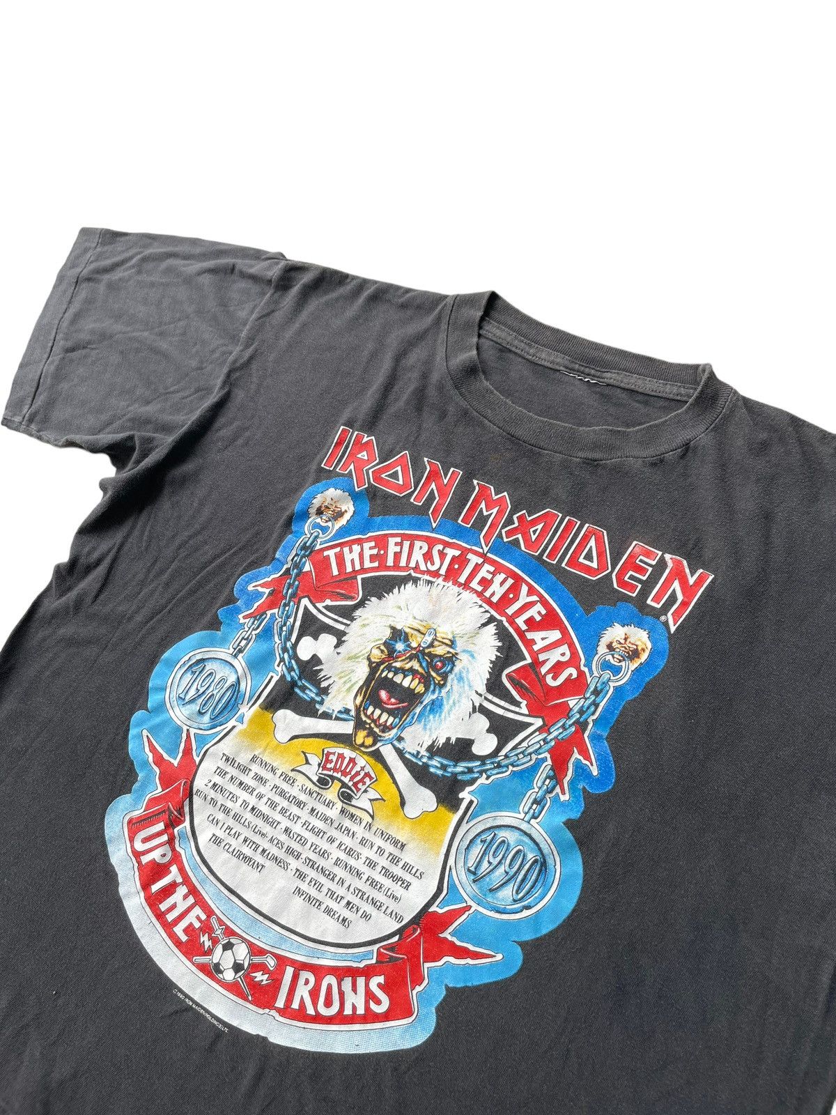 Band Tees VTG 90’s Iron Maiden The 1st Ten Year Anniversary Size US XL / EU 56 / 4 - 2 Thumbnail
