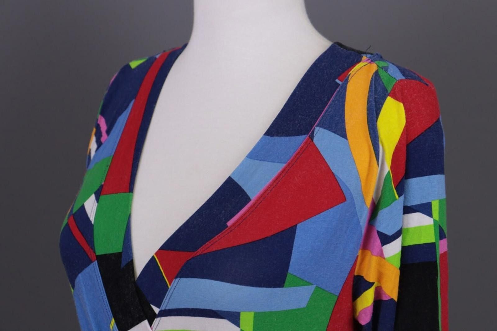 Lauren Ralph Lauren Lauren Ralph Lauren Multicolor Colorful V-Neck Shirt Size M Size M / US 6-8 / IT 42-44 - 9 Thumbnail