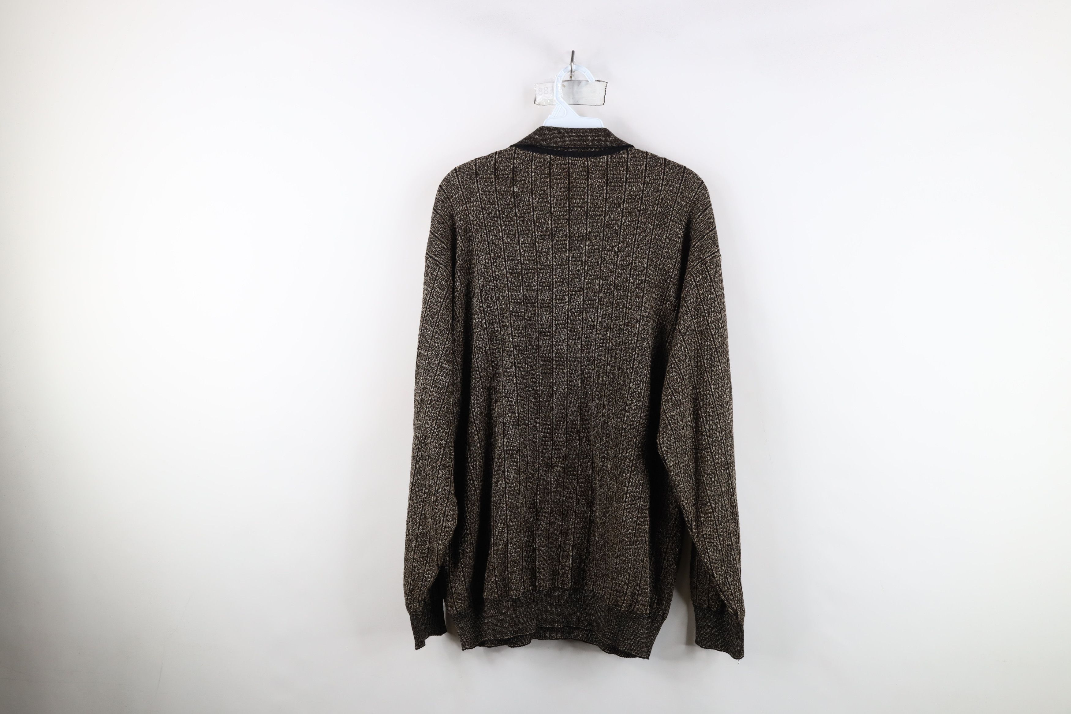 Vintage Vintage 90s Streetwear Knit Half Zip Collared Sweater Size US XL / EU 56 / 4 - 10 Thumbnail