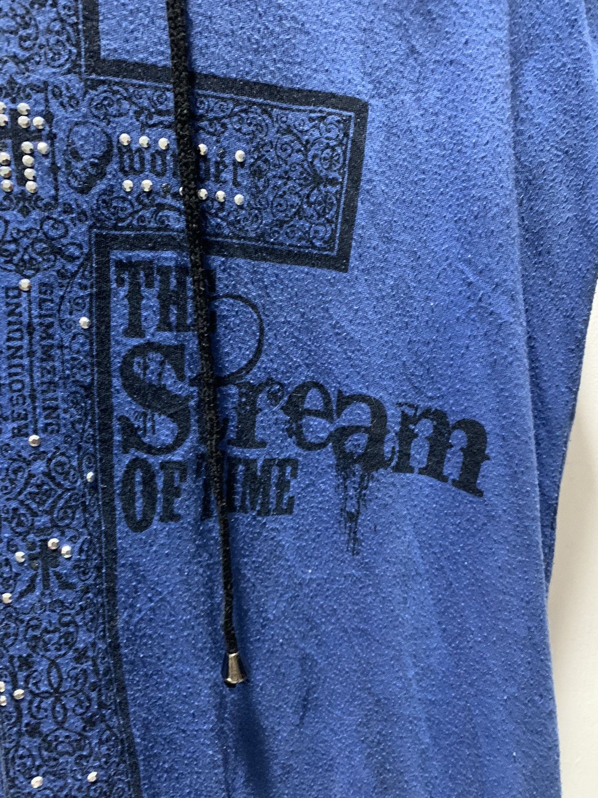 If Six Was Nine Y2k Dig Deep poem Cross skull Punk style hood Tee Size US M / EU 48-50 / 2 - 9 Thumbnail