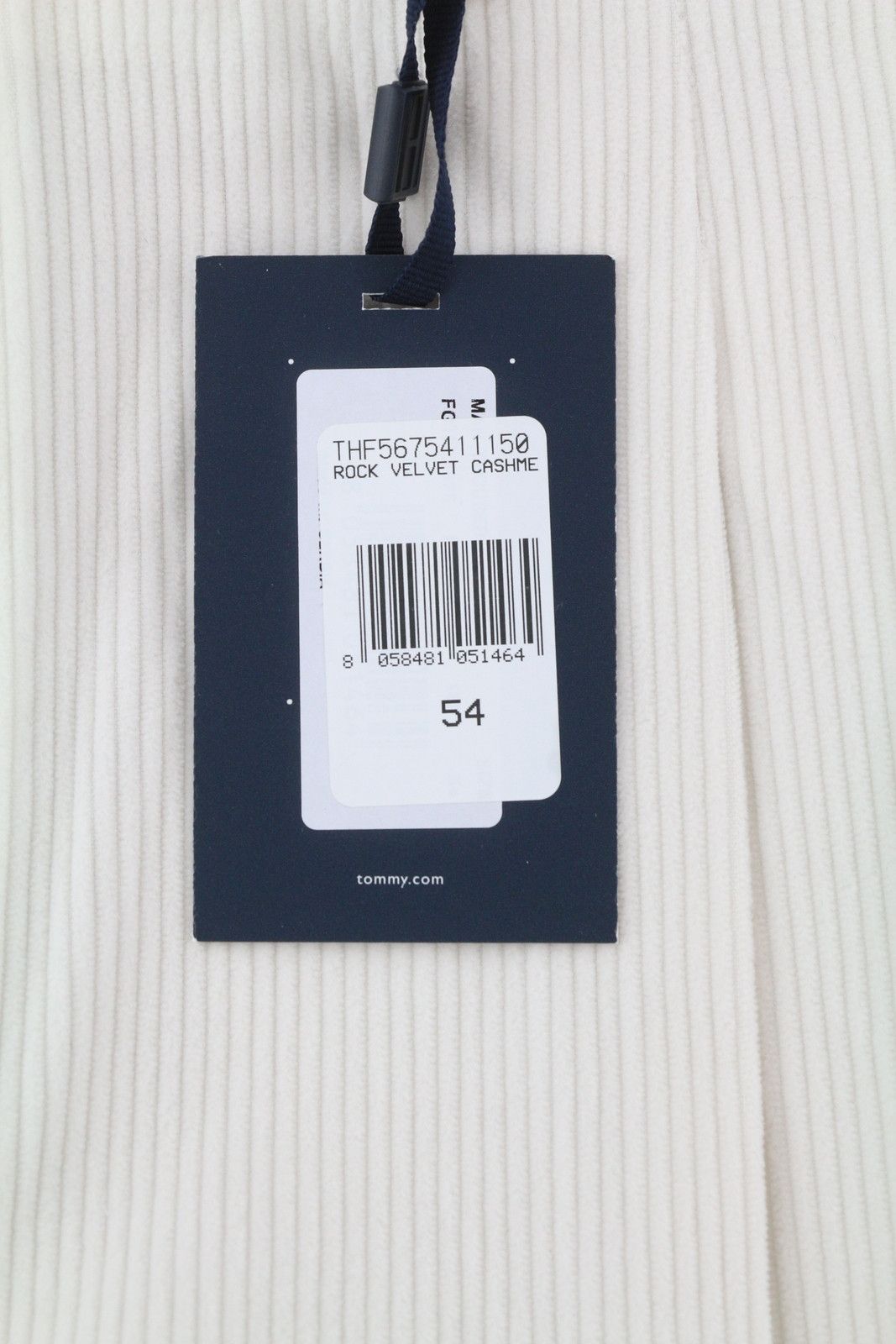 Tommy Hilfiger ROCK VELVET LARDINI W38 Corduroy Pleated Leg Trousers 85359 Size US 38 / EU 54 - 6 Thumbnail