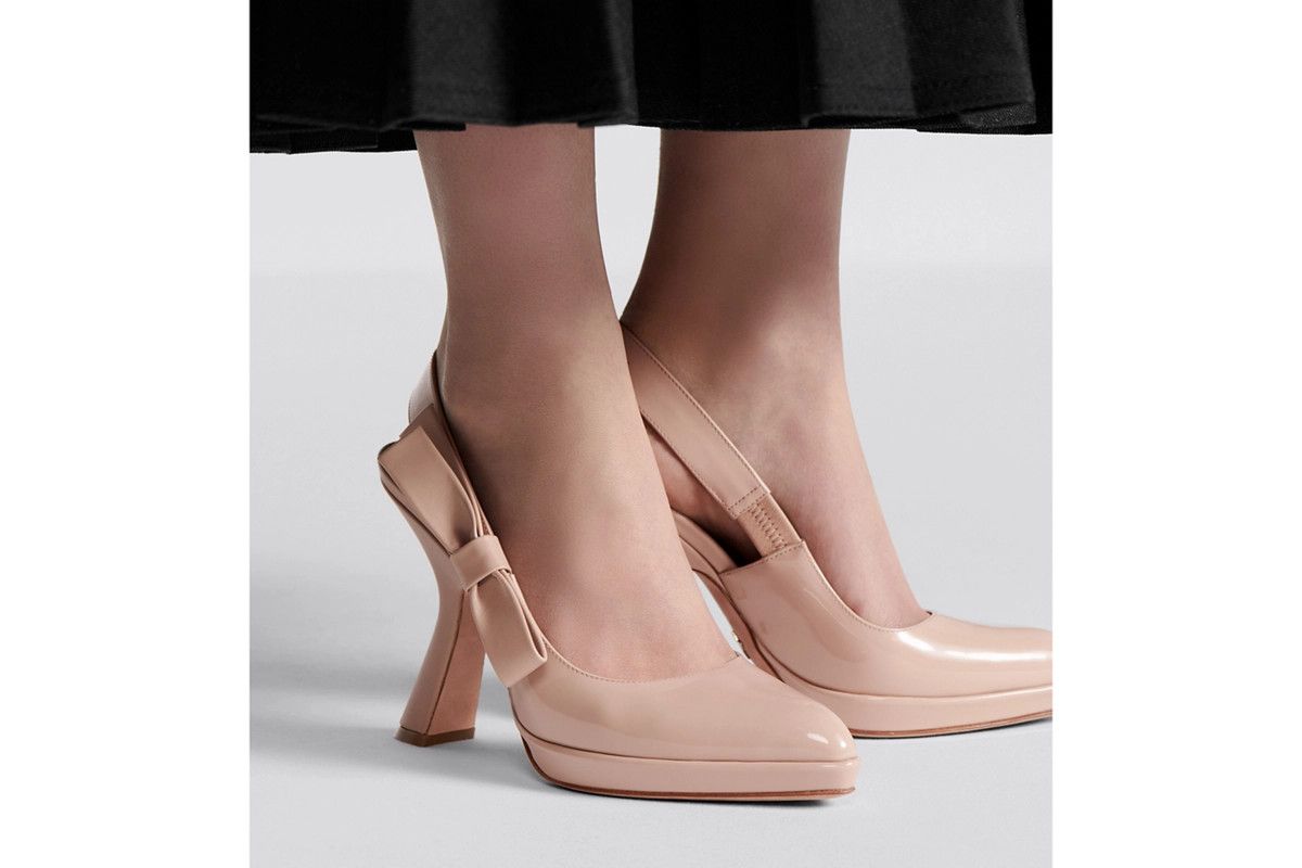 Dior o1bcso1str0226 Sweet D Sling Back Pump in Beige/Nude Size US 6 / IT 36 - 7 Thumbnail