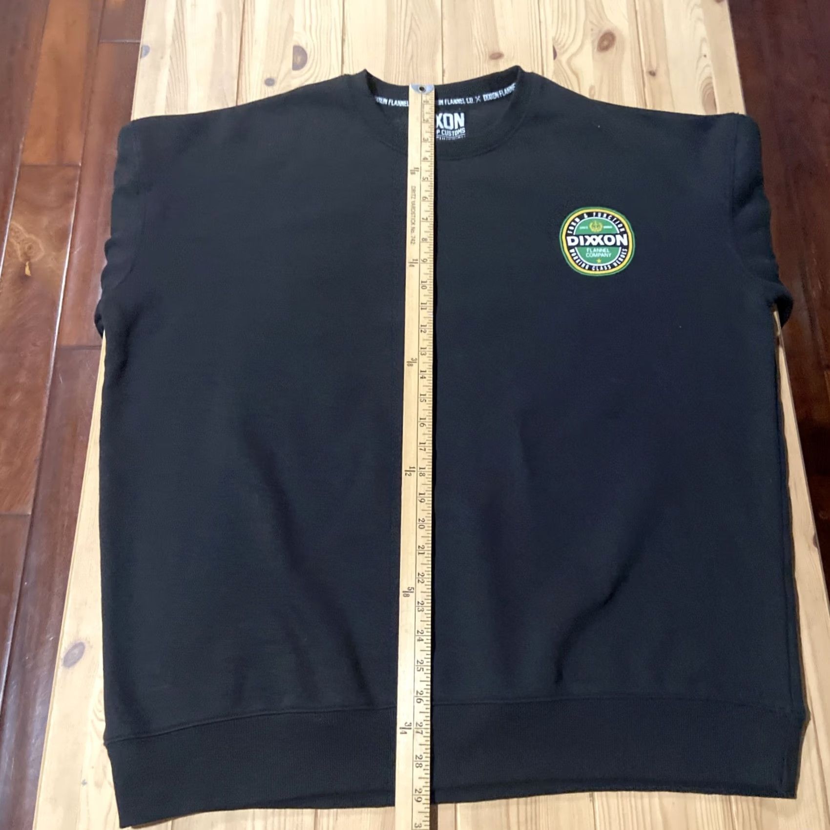 CO Dixxon Sweatshirt 2XL Black Pullover Hooded Logo Graphic Print Regular Mens Long Sleeve Fleece Cotton Blend Moisture Wicking Pockets Size US XXL / EU 58 / 5 - 6 Thumbnail