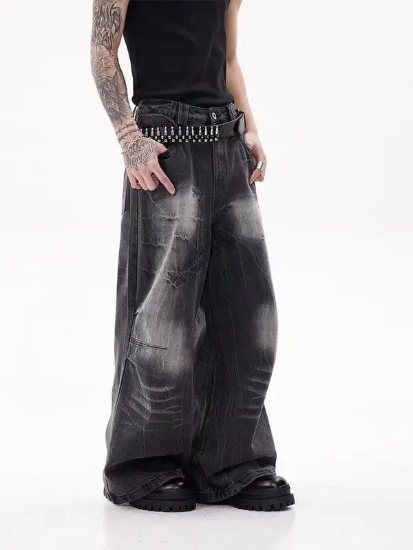 Jean Fukatsu x Asami Baggy Washed Wide Leg Jeans Size US 32 / EU 48 - 8 Thumbnail