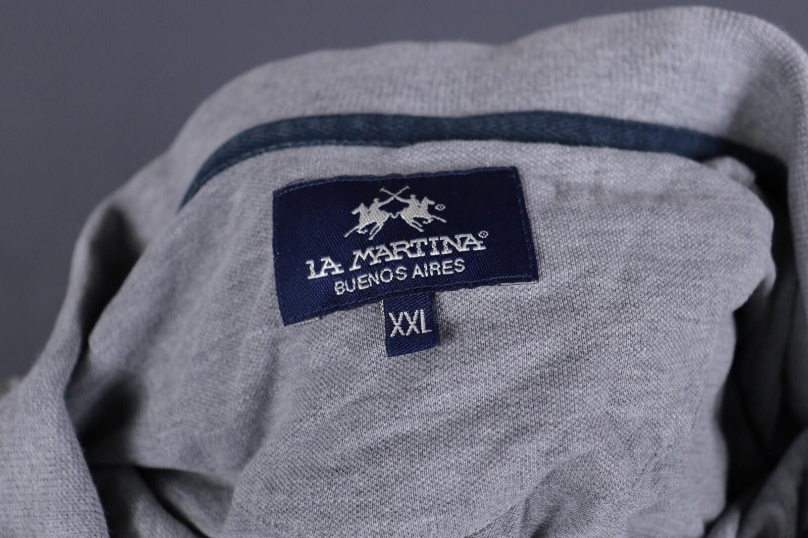 La Martina La Martina Buenos Aires Gray Rugby Polo Shirt Size XXL Size US XXL / EU 58 / 5 - 10 Thumbnail