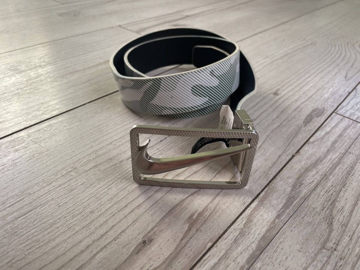 Nike Nike Golf - swoosh buckle leather belt Size ONE SIZE - 12 Thumbnail