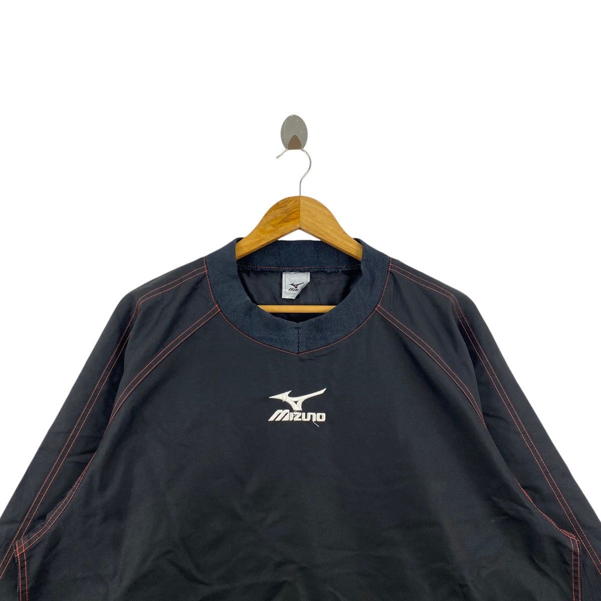 Mizuno MIZUNO SPORT Sportswear Japanese Brand Black Windbreaker Size US L / EU 52-54 / 3 - 2 Thumbnail