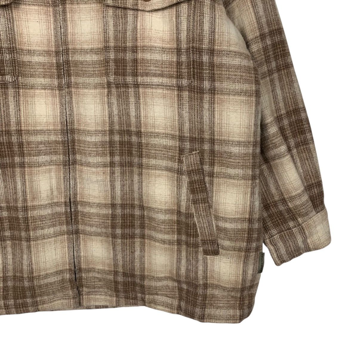 Japanese Brand CROCODILE Checked Four Pocket Flannel Jacket #1662-C74 Size US M / EU 48-50 / 2 - 4 Thumbnail