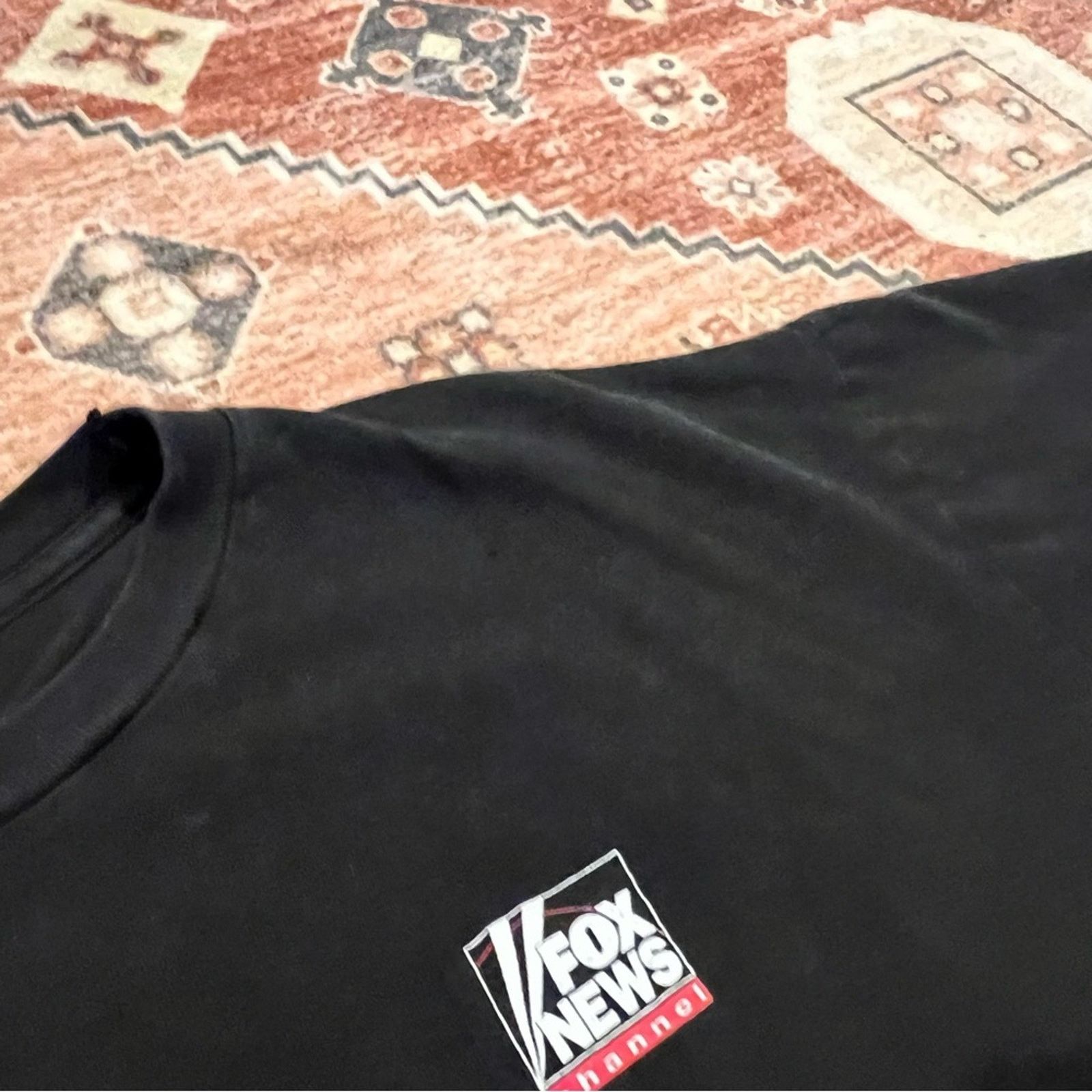 Vintage Vintage 90s Fox News Single Stitched Black Tee Shirt Size US XXL / EU 58 / 5 - 4 Thumbnail