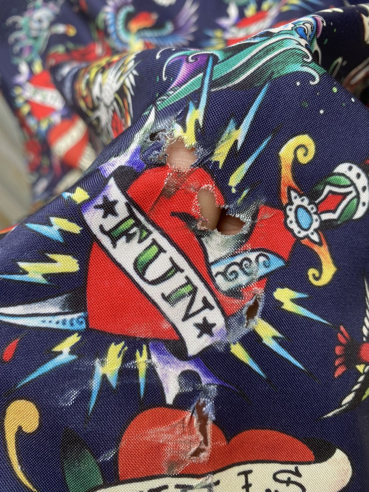 Ed Hardy × Vintage Vintage ED HARDY tatoo oversized Shirt hiphop style Size US L / EU 52-54 / 3 - 14 Thumbnail