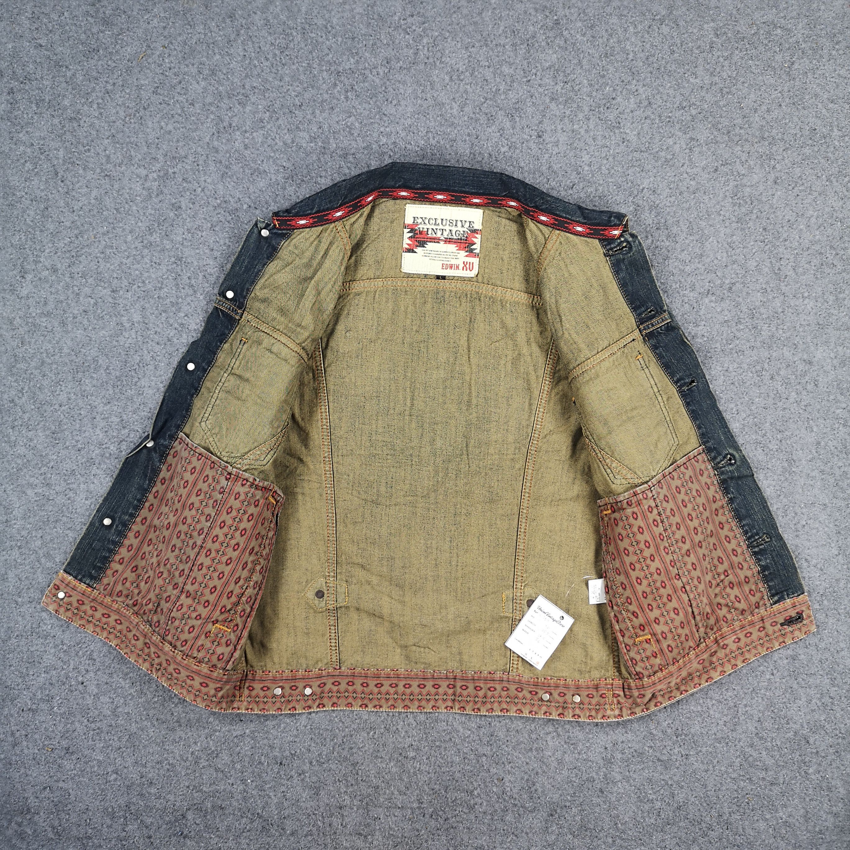 Edwin Rusty Wash Edwin Denim Trucker Jacket Size US M / EU 48-50 / 2 - 3 Thumbnail