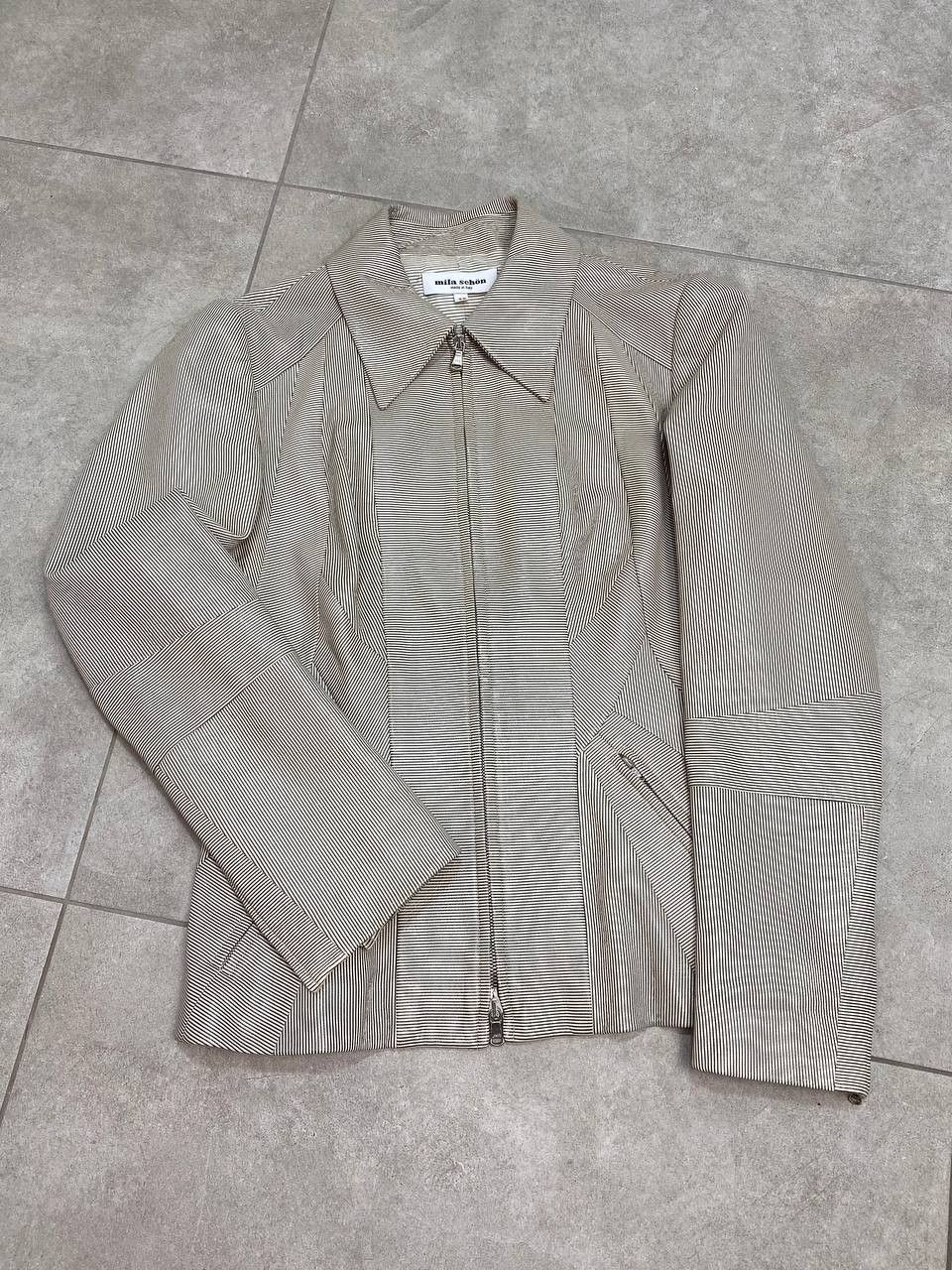 Mila Schon Mila Schon Real Sheepskin Striped Leather Jacket Size M / US 6-8 / IT 42-44 - 6 Thumbnail