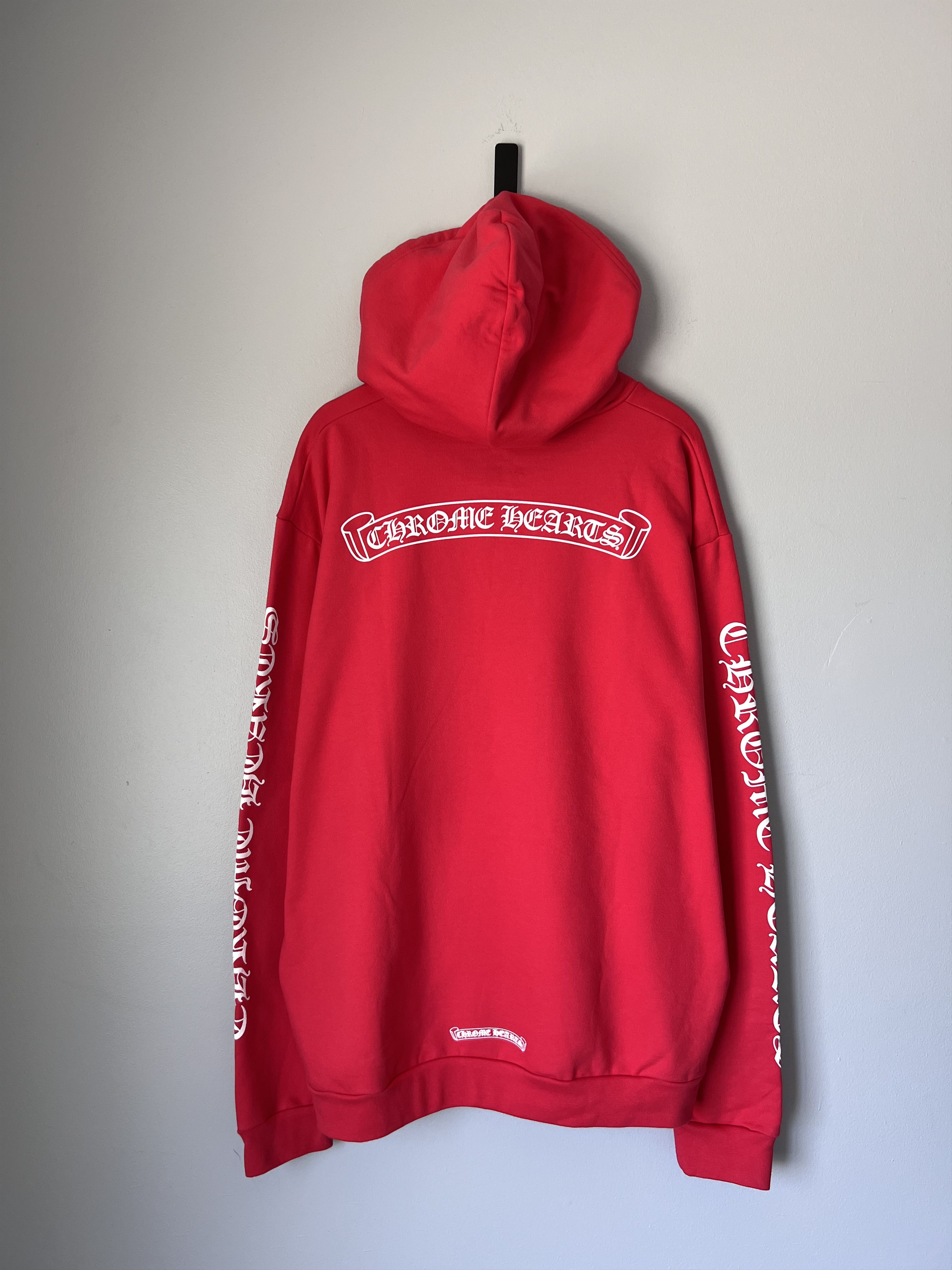 Chrome Hearts Chrome Hearts Red Hoodie Size US XL / EU 56 / 4 - 5 Thumbnail