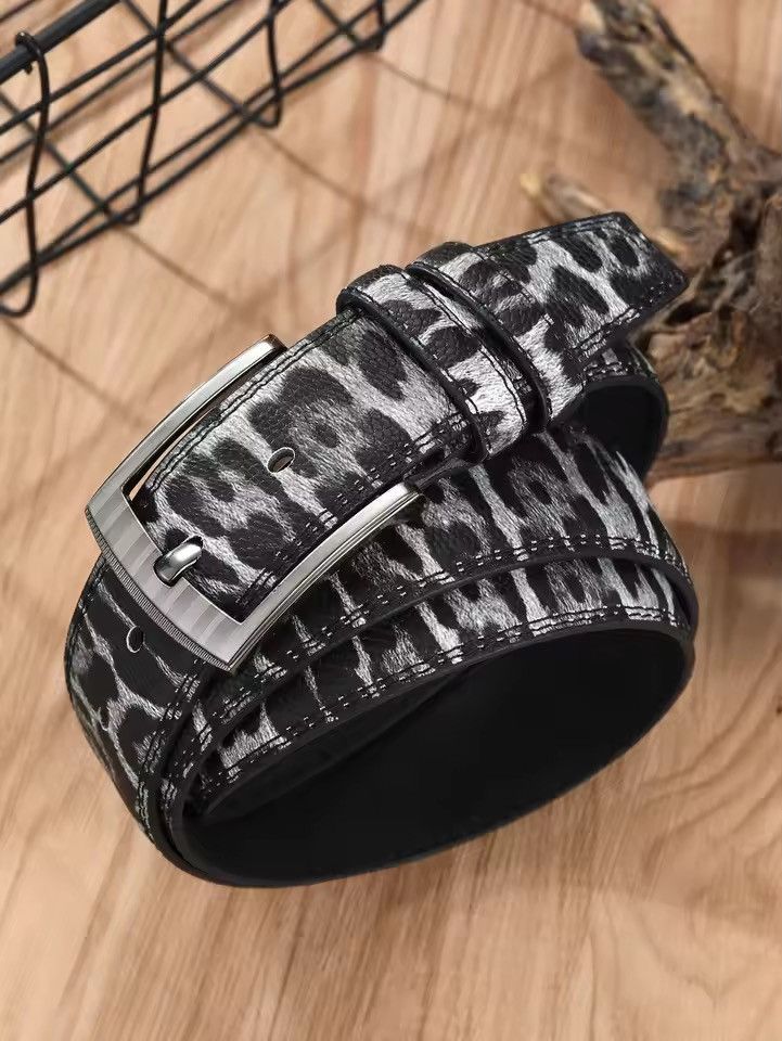 130 cm Mizuhara x Maki Camo Pu Leather Belt