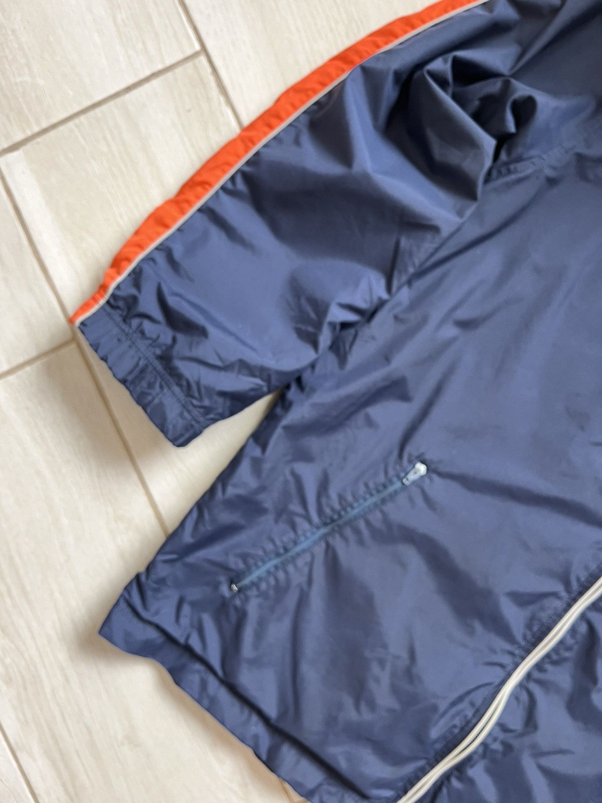 Nike × Vintage Vintage Nike jacket navy nylon windbreaker raincoat Size US L / EU 52-54 / 3 - 5 Thumbnail