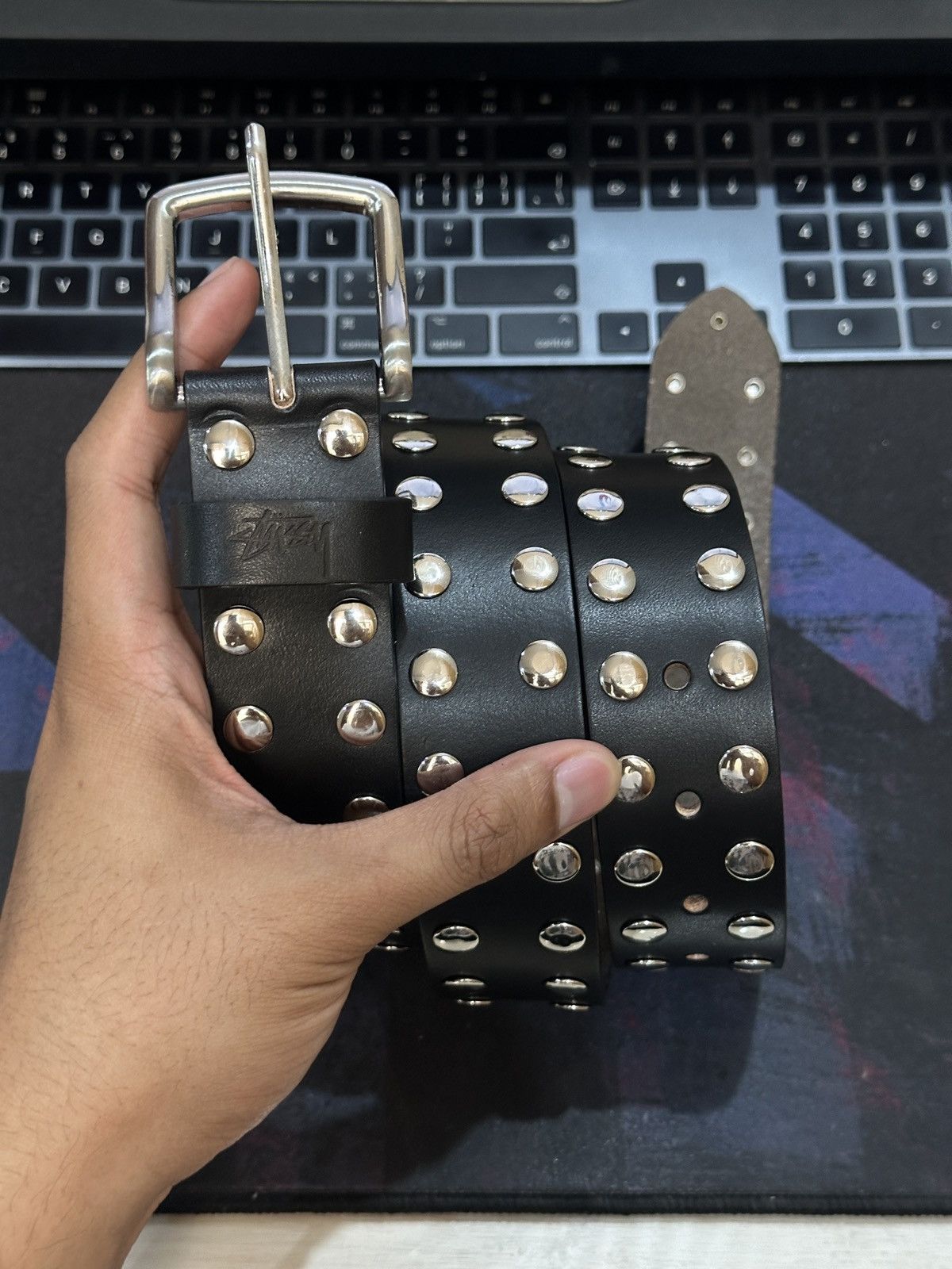 Stussy Stussy 8 Ball Studded belts Size ONE SIZE - 6 Thumbnail