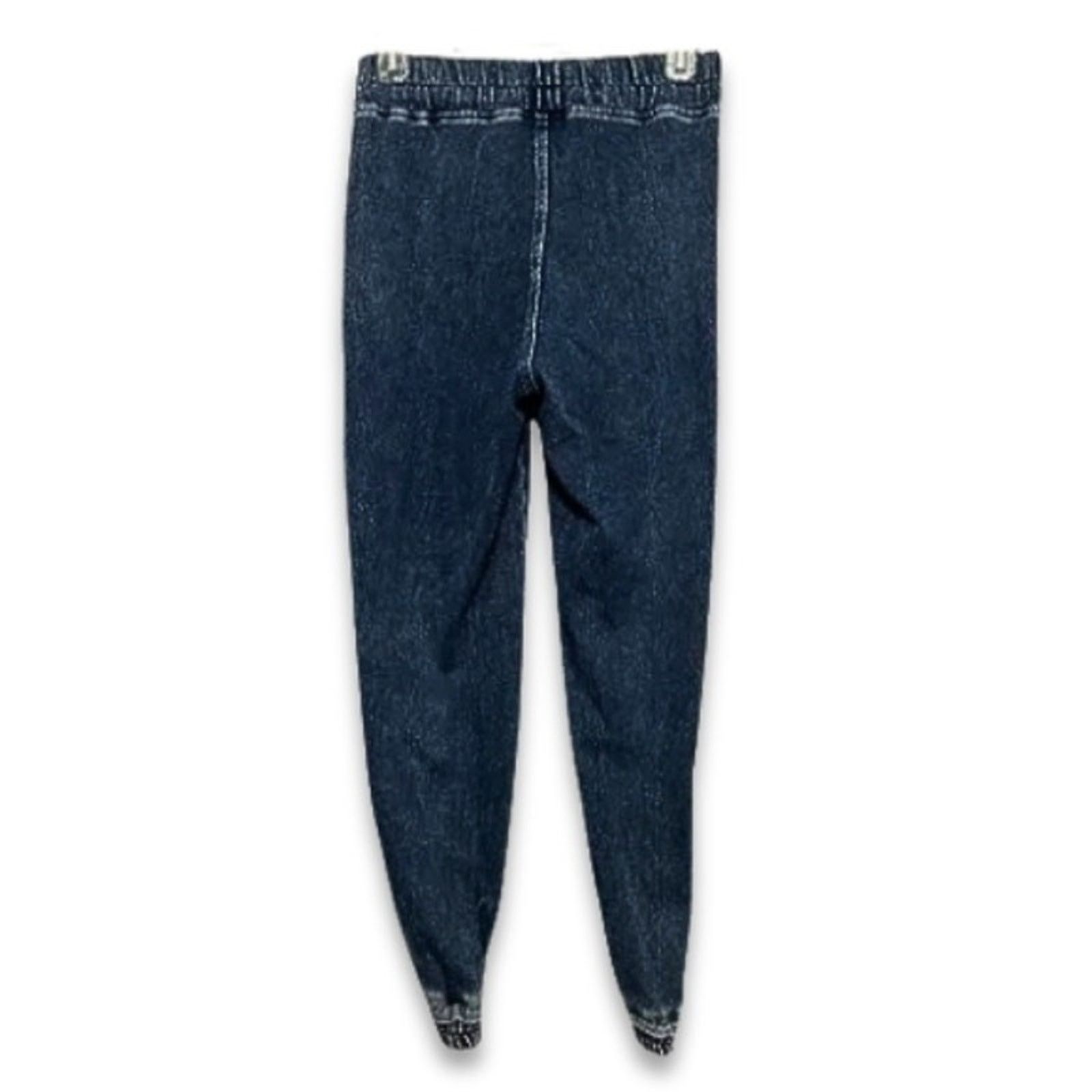 Other Wash Lab Jeggings Tie Waist Slim Fit Dark Wash Denim M NWOT Size 28" / US 6 / IT 42 - 4 Thumbnail