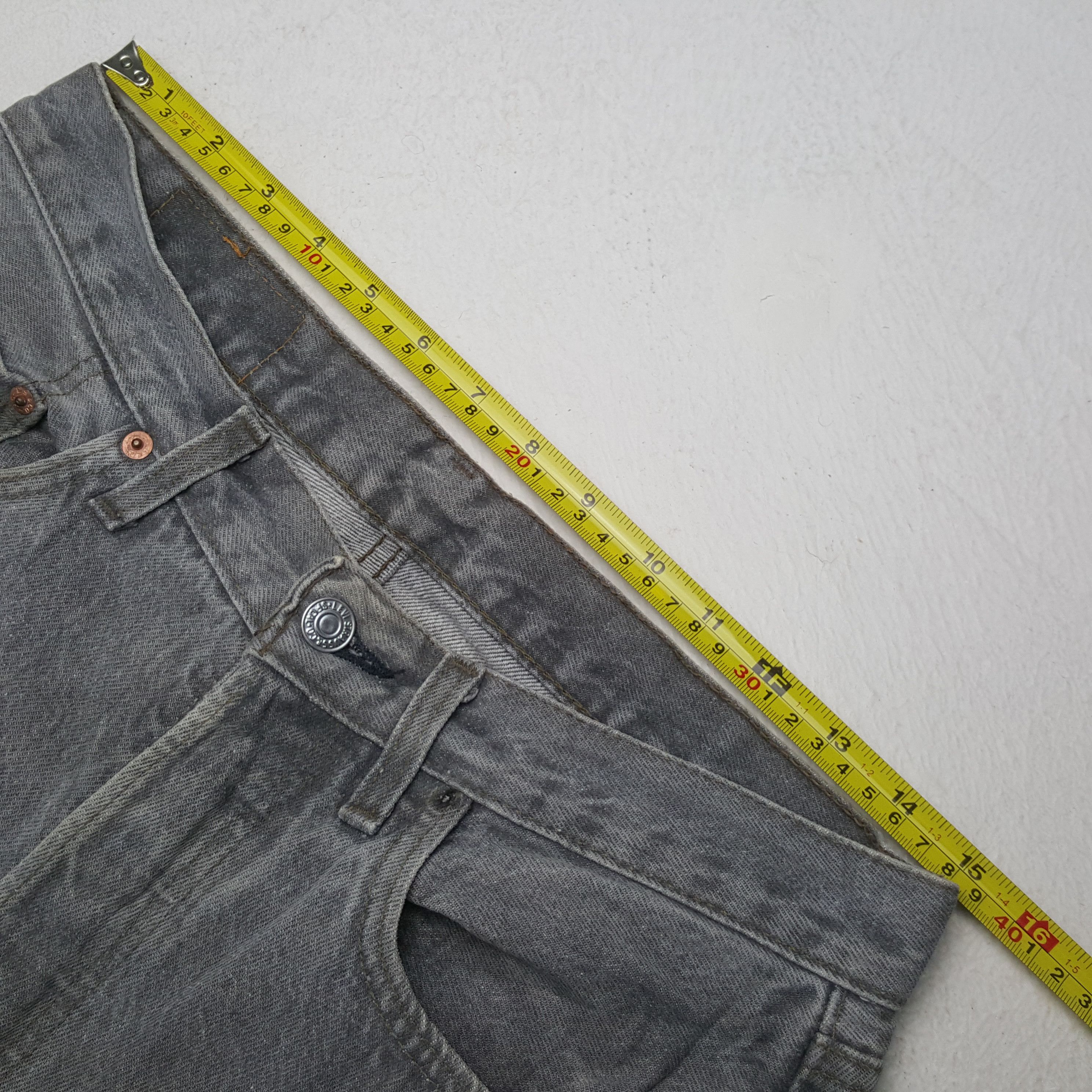 Levi's Vintage 90's Levis 501 Faded Gray Denim Jeans RR10 Size US 30 / EU 46 - 7 Thumbnail