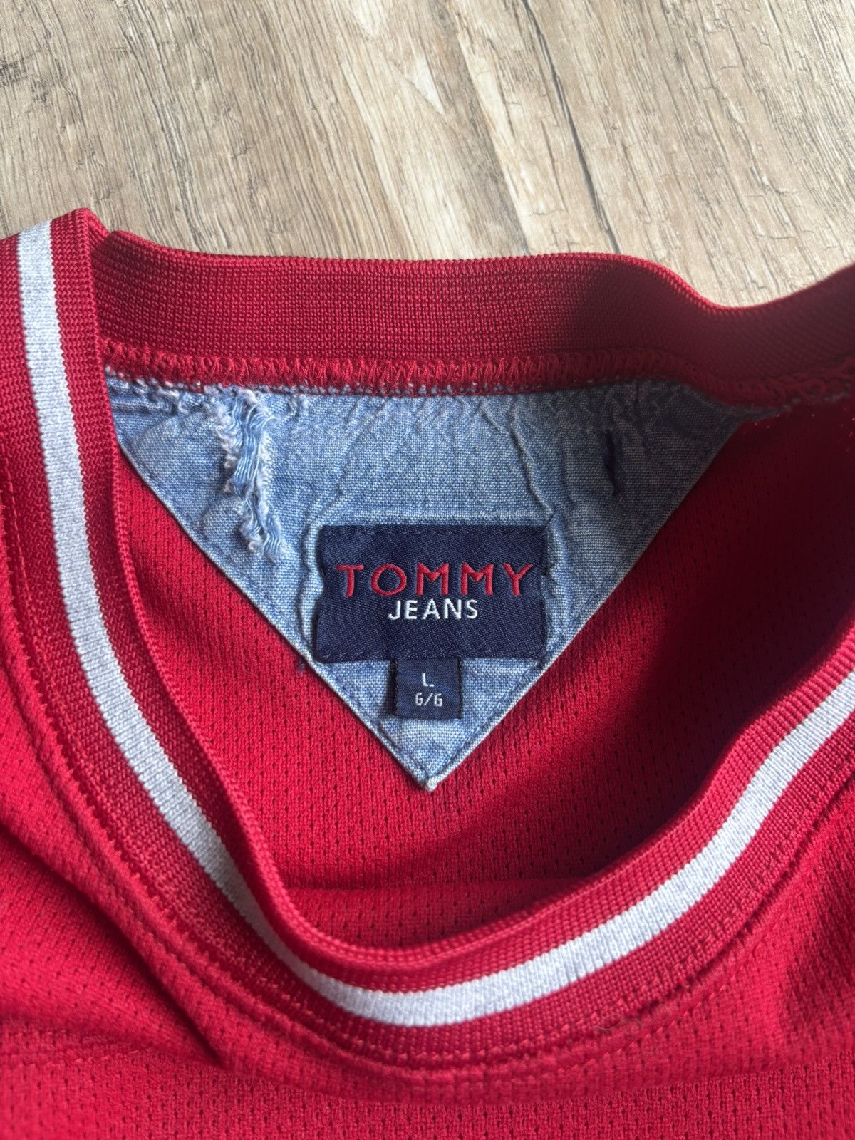 Tommy Hilfiger Vintage Tommy Jeans Mesh Tee Size US L / EU 52-54 / 3 - 3 Thumbnail