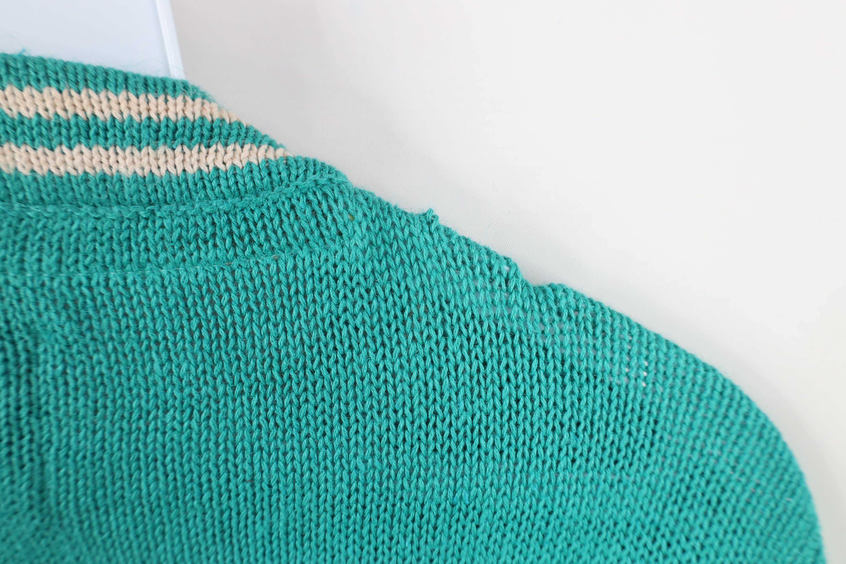 Vintage Vintage 90s Streetwear the Wildlife Safari Knit Sweater Teal Size S / US 4 / IT 40 - 11 Thumbnail