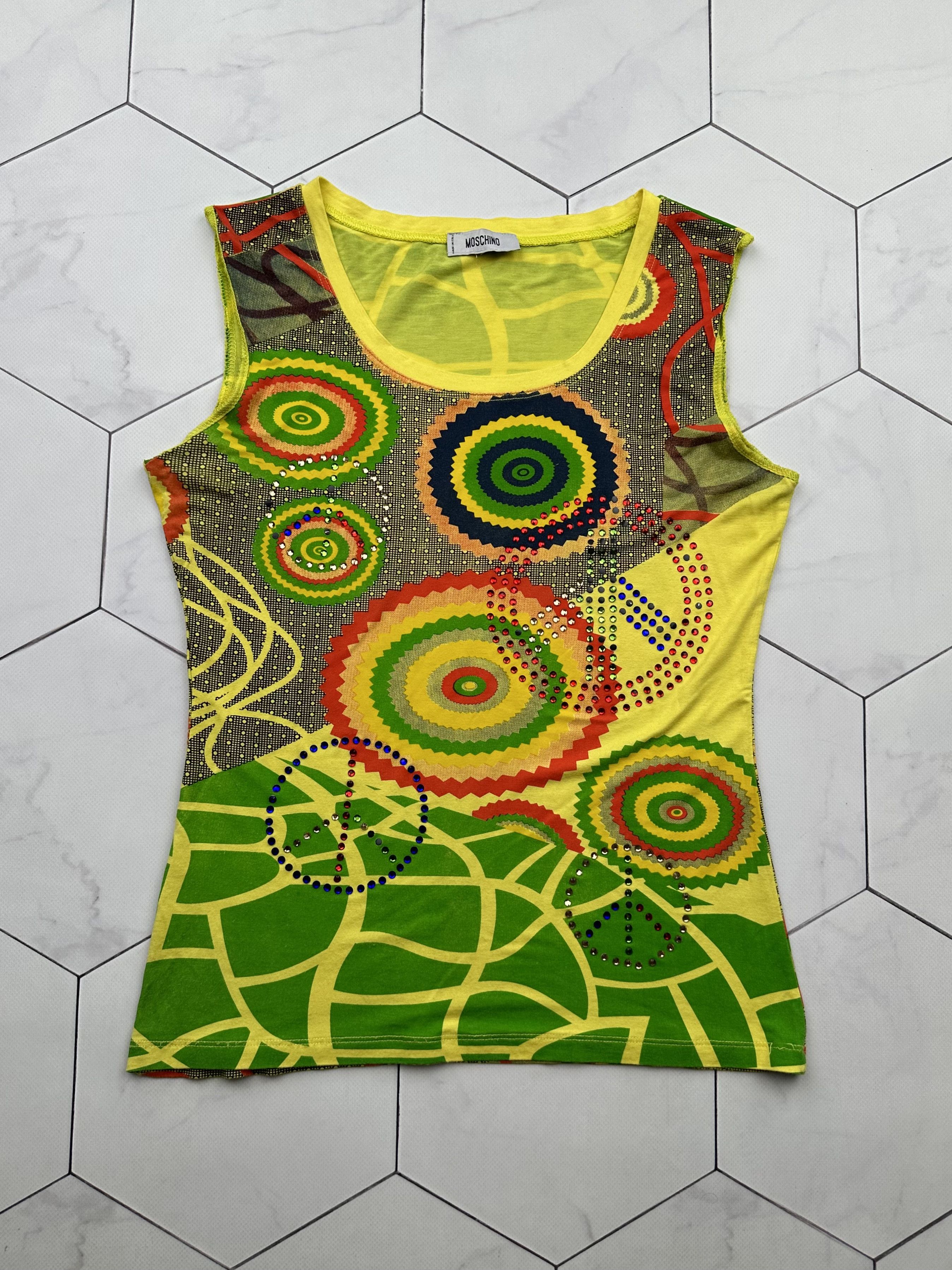 Designer × Moschino × Vintage MOSCHINO SILK SLEEVELESS TOP