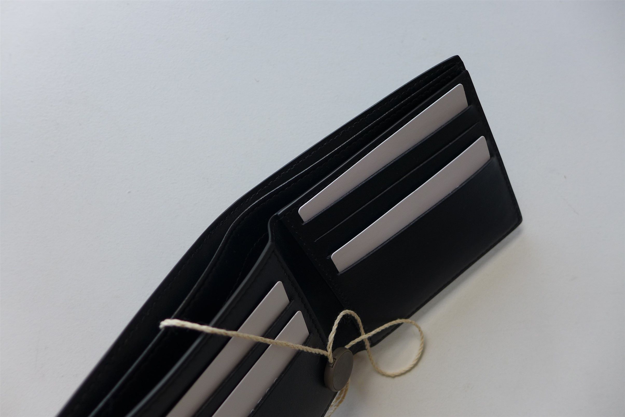 Maison Margiela Margiela Textured Bifold Wallet - Black Calf Leather Size ONE SIZE - 6 Thumbnail