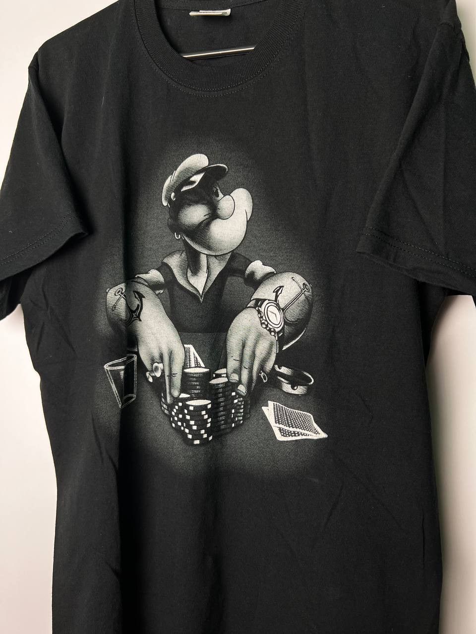 Cartoon Network Vintage Popeye The Sailor Poker Game T-Shirt Size L Men Size US L / EU 52-54 / 3 - 3 Thumbnail