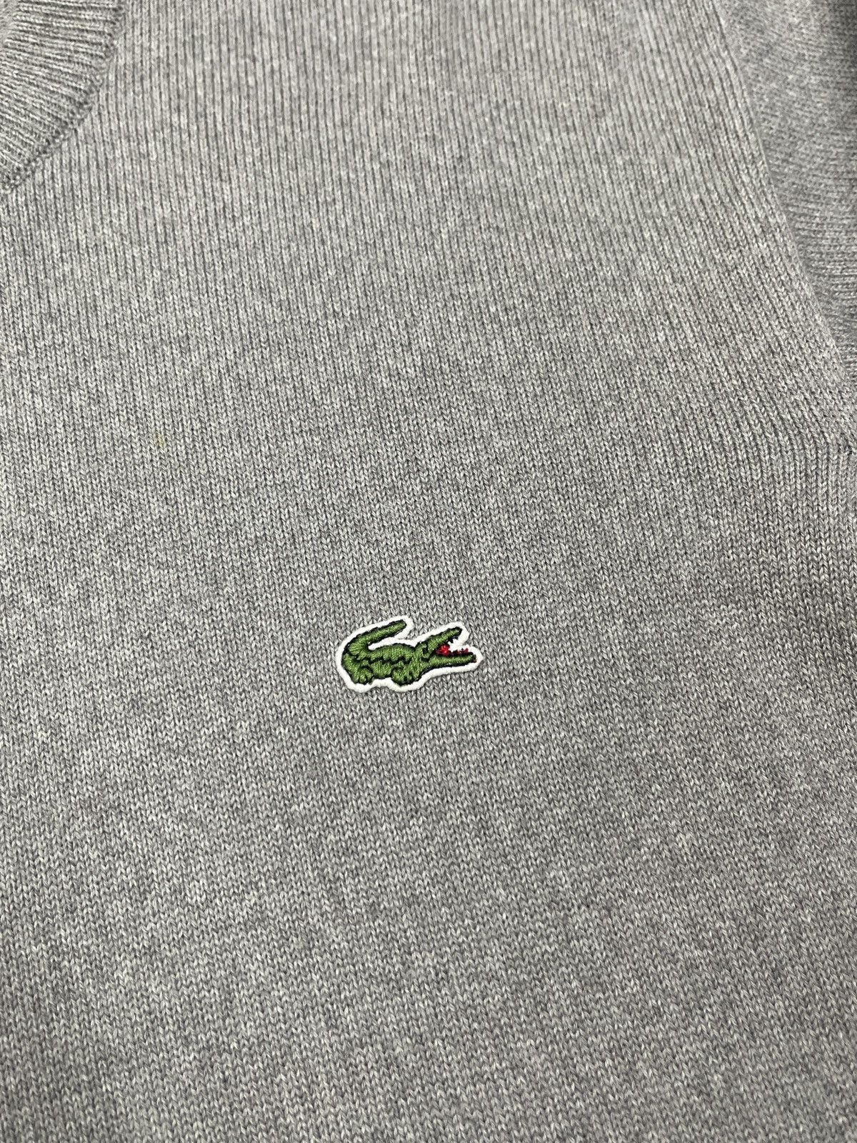 Lacoste Mens Lacoste Wool Sweater Grey Y2K France Designer Vintage Size US M / EU 48-50 / 2 - 5 Thumbnail