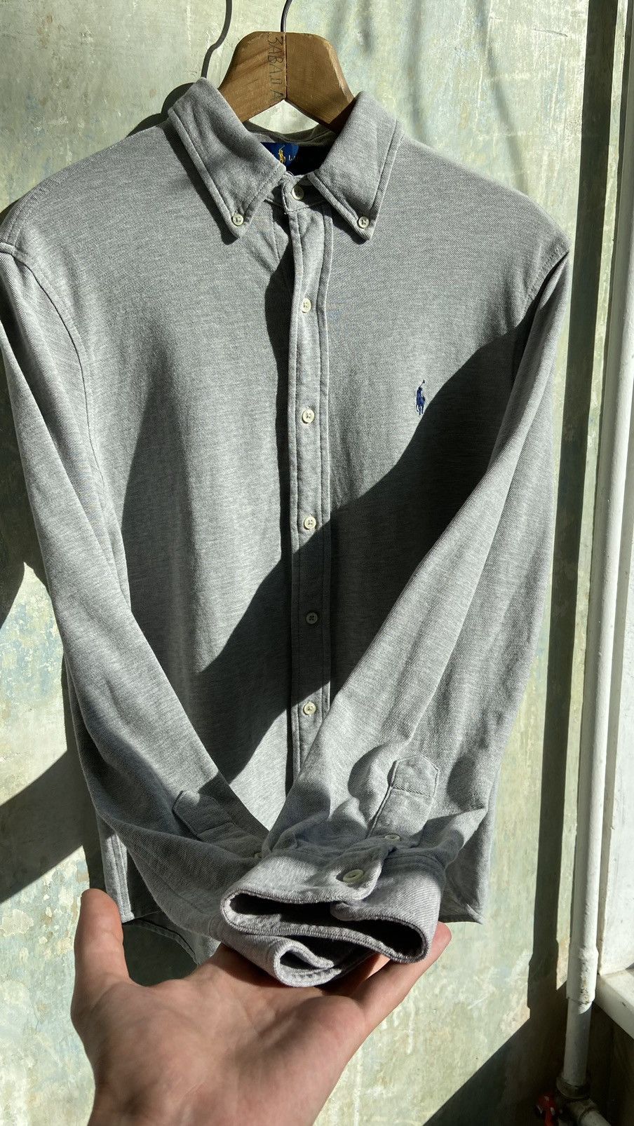 Ralph Lauren Polo Ralph Lauren Featherweight Mesh dark grey ls shirt Size US M / EU 48-50 / 2 - 7 Thumbnail
