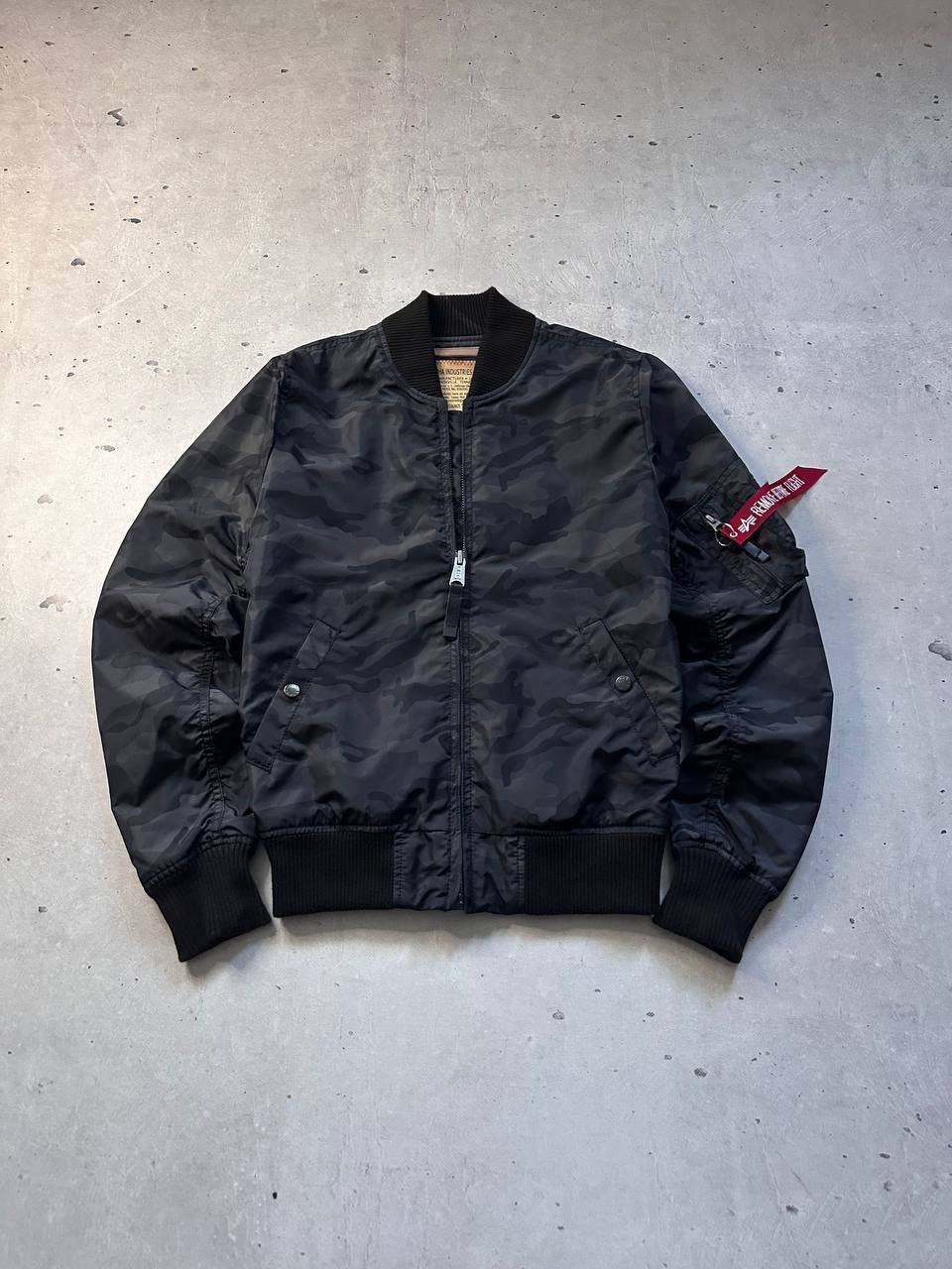 Alpha Industries Nylon Light Bomber MA1 Tactical War Y2K USA