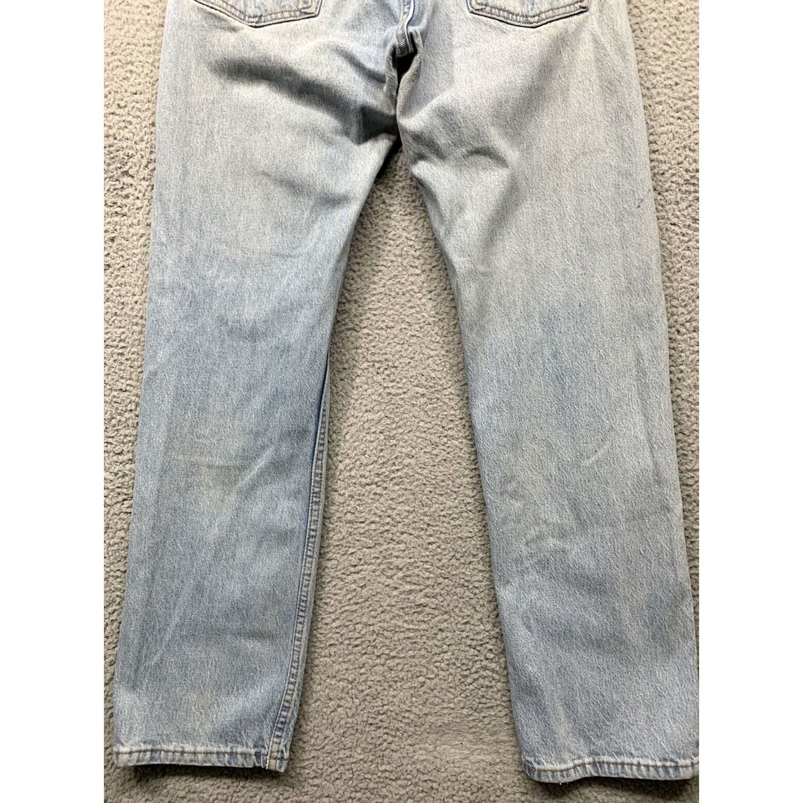 Levi's Levi's 505 Jeans Men 34x30 Straight 5-Pocket Rivets LOGO Red Tab Light Blue Cotton & Elastane Regular Denim Vintage No Size US 34 / EU 50 - 6 Thumbnail