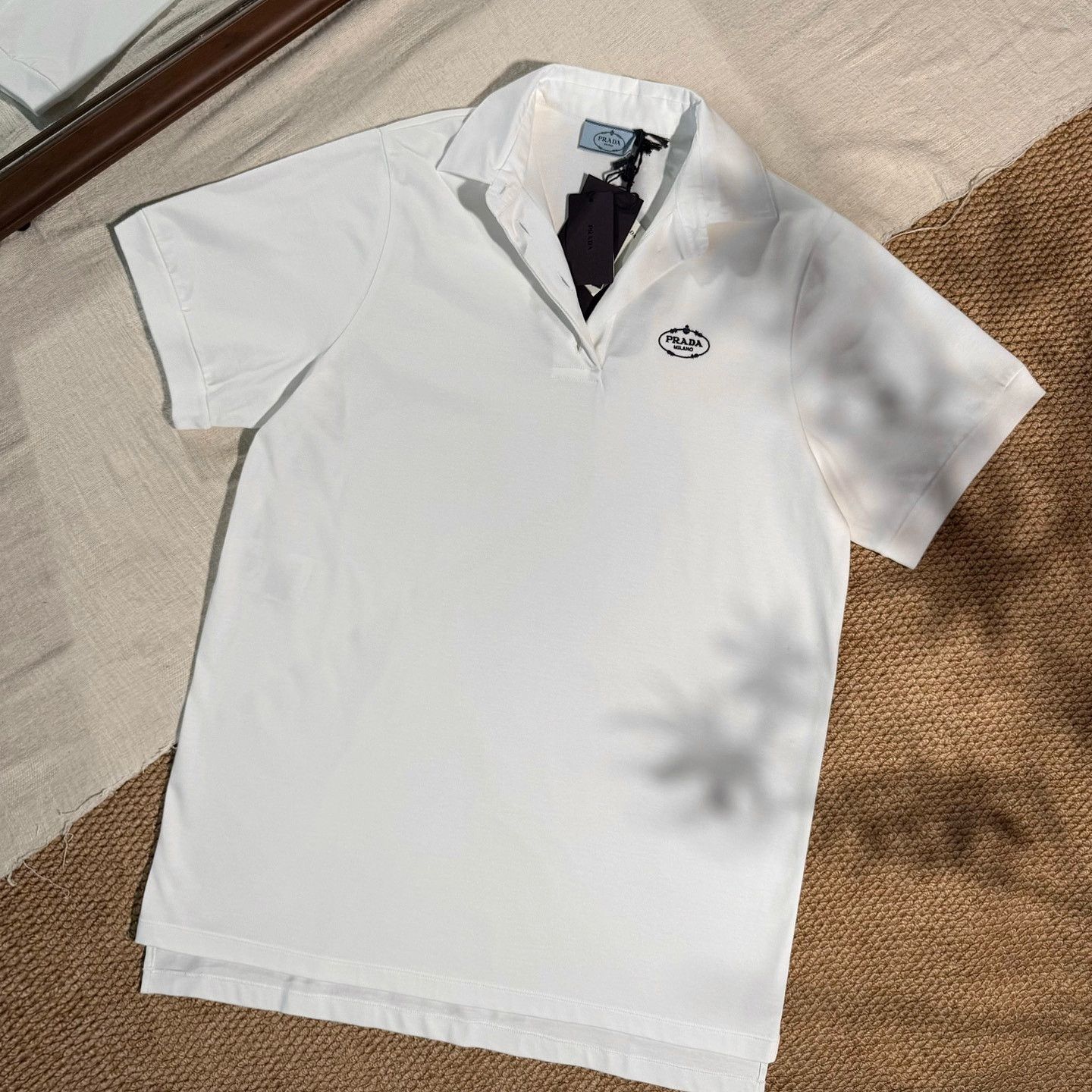 Prada Prada Logo Embroidered Polo Shirt Size XS Size US XS / EU 42 / 0 - 1 Thumbnail