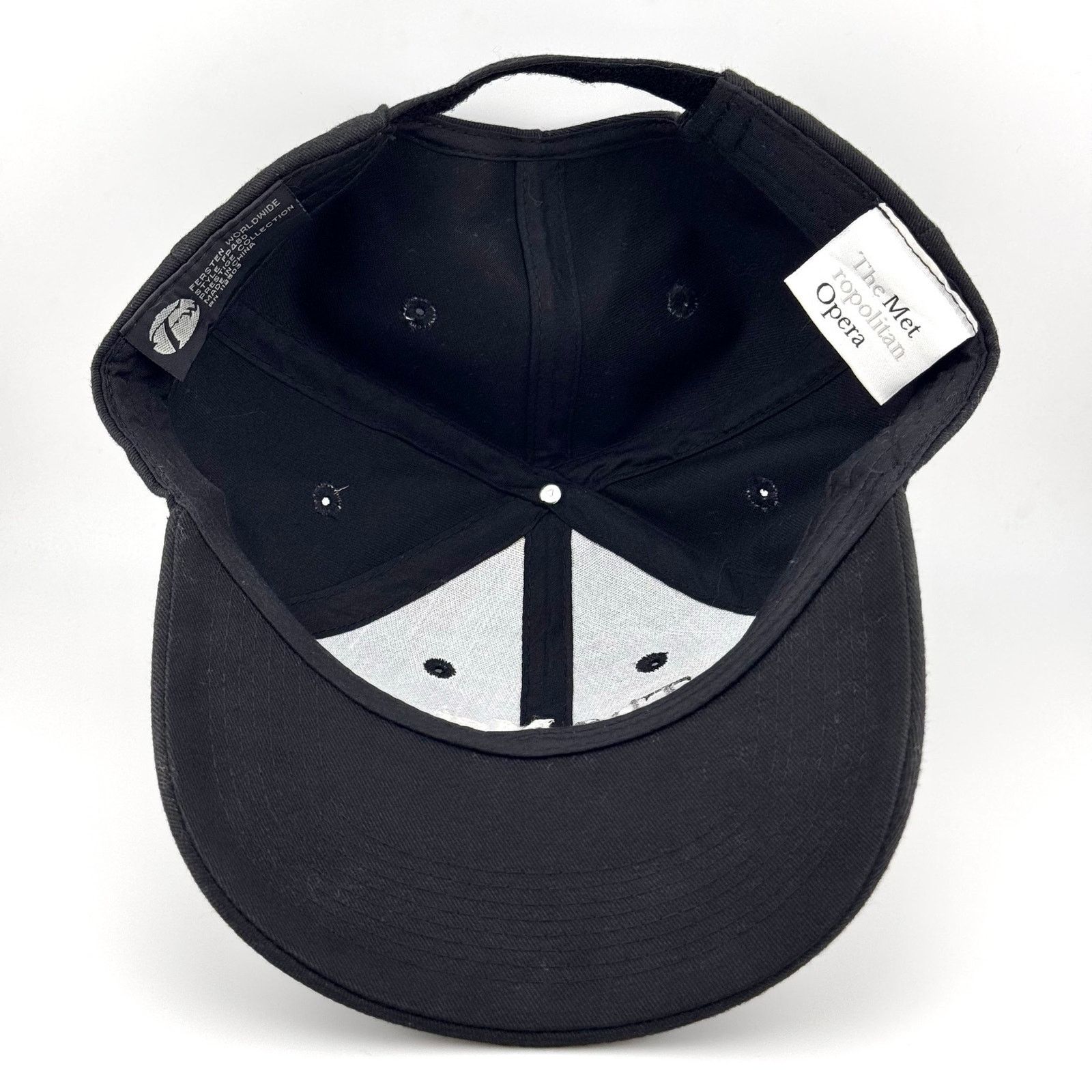 Other The Met Metropolitan Opera Hat Black Embroidered Fersten Cap Size ONE SIZE - 4 Thumbnail
