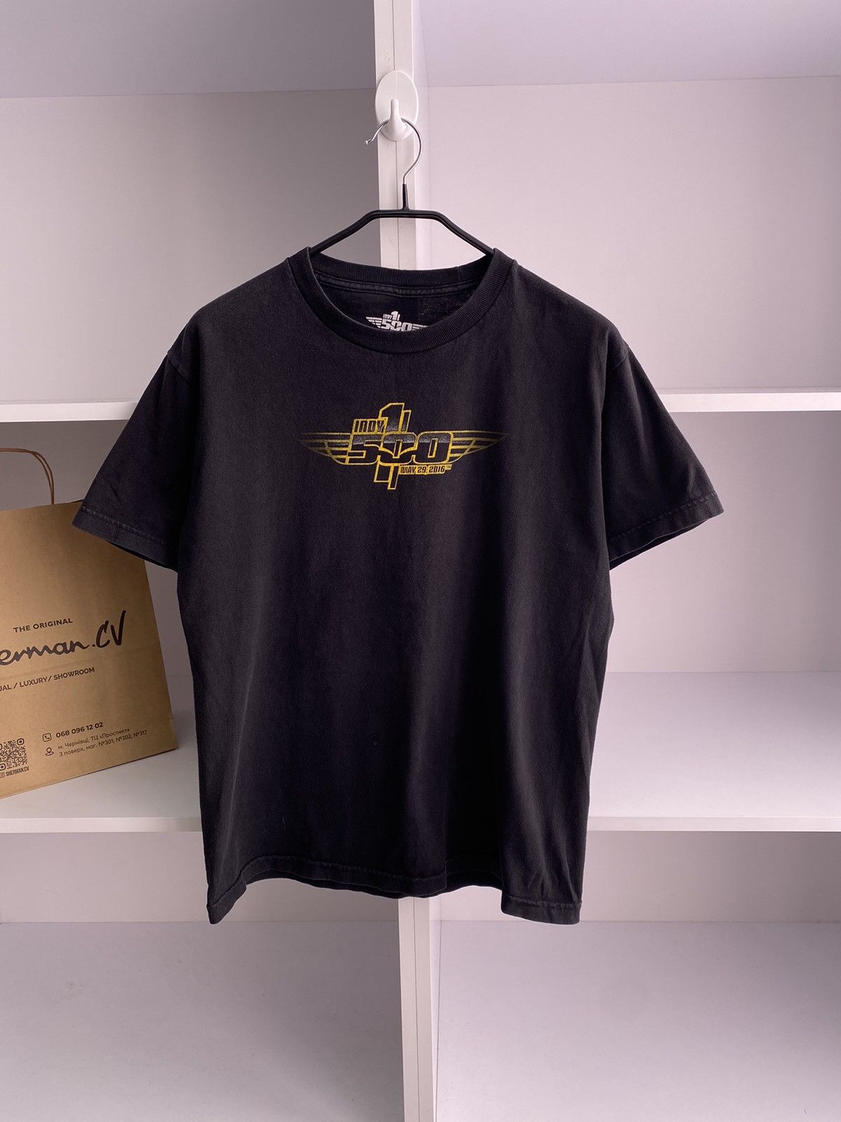 Band Tees × Vintage Vintage Indianapolis Racing overprinted Tee Size US M / EU 48-50 / 2 - 9 Thumbnail