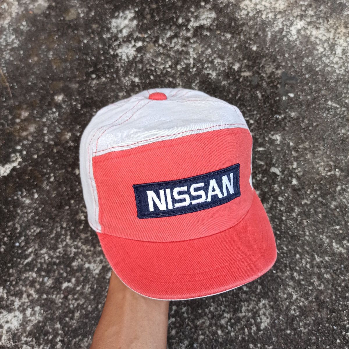 VINTAGE Nissan 5 panel with short brim