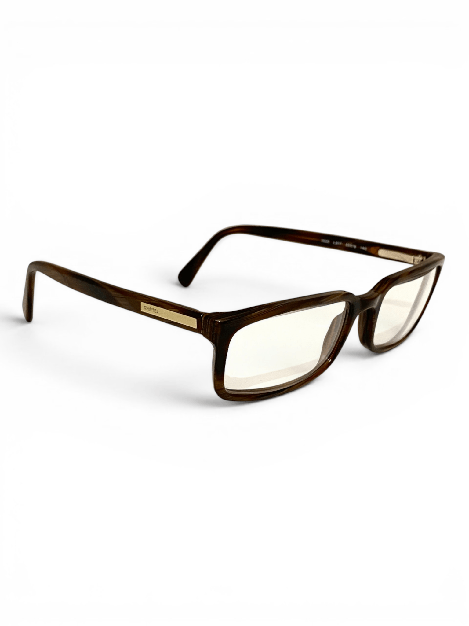 Chanel Chanel CC Logo Square Brown 3023 Eyeglasses Vintage Y2K Size ONE SIZE - 1 Thumbnail