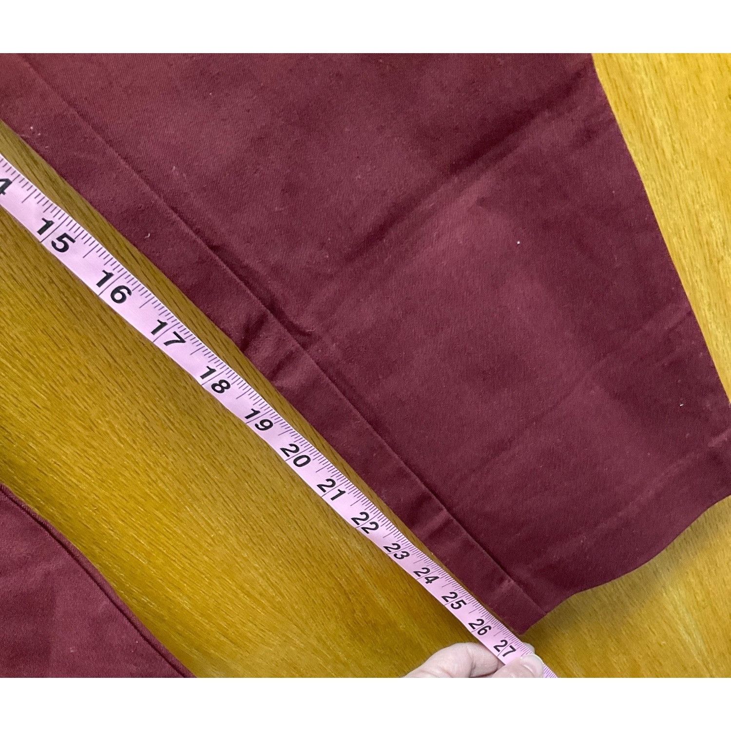 Other Womens High-Waisted Burgundy Skinny Ankle Pants Size 4 Size ONE SIZE - 9 Thumbnail
