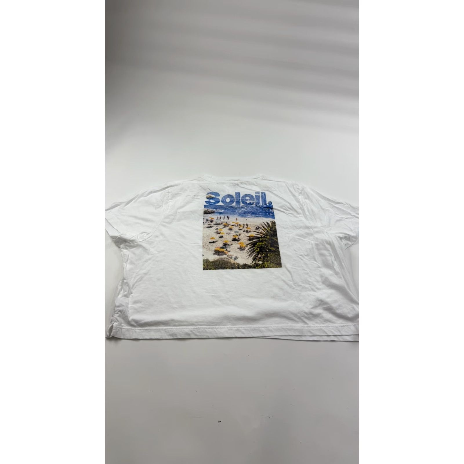 J.Crew VINTAGE J.Crew Women's T-Shirt 3XL Cotton White Beach Graphic Summer Jersey Tee Women Size XXL / US 16-18 / IT 52-54 - 4 Thumbnail