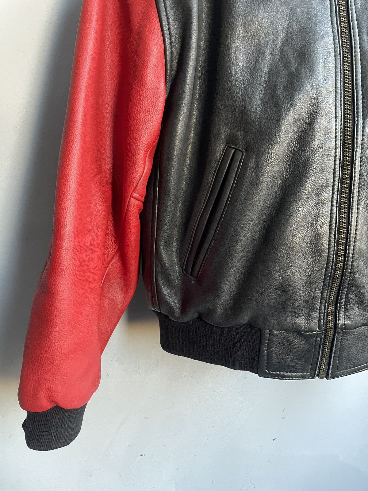 Alpha Industries Leather bomber jacket MA 1 alpha industries style 90s Size US M / EU 48-50 / 2 - 6 Thumbnail